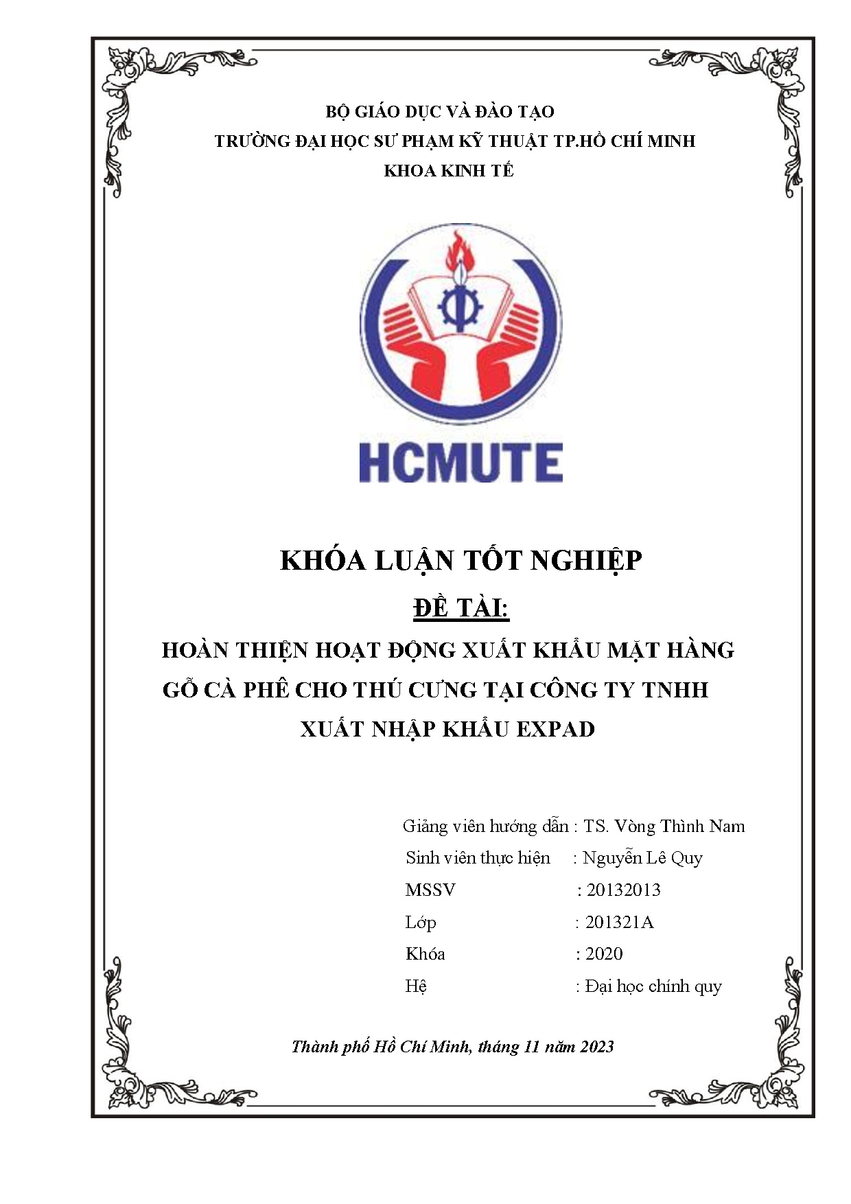 Đồ án tốt nghiệp - Hoàn thiện hoạt động xuất khẩu mặt hàng gỗ cà phê cho thú cưng tại công ty TXNKE