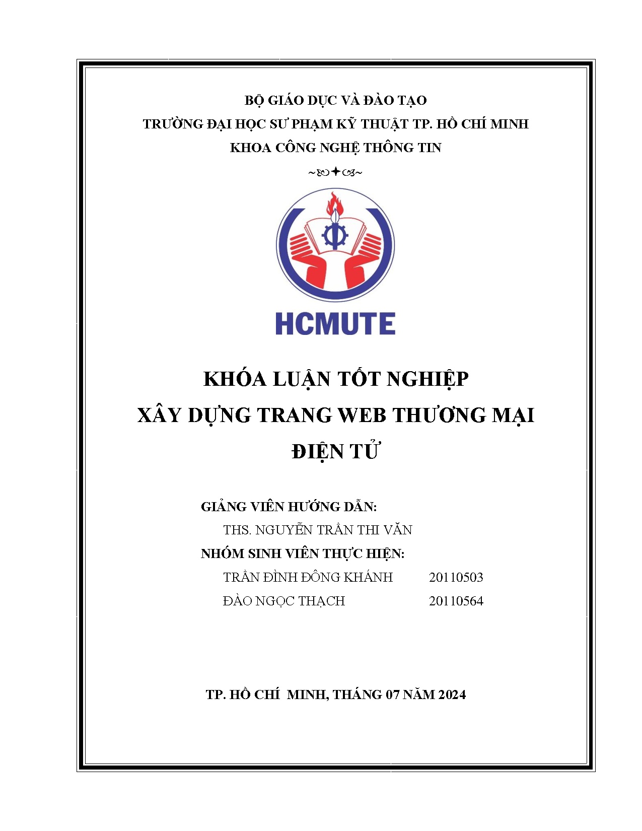 Đồ án tốt nghiệp - Xây dựng trang web thương mại điện tử