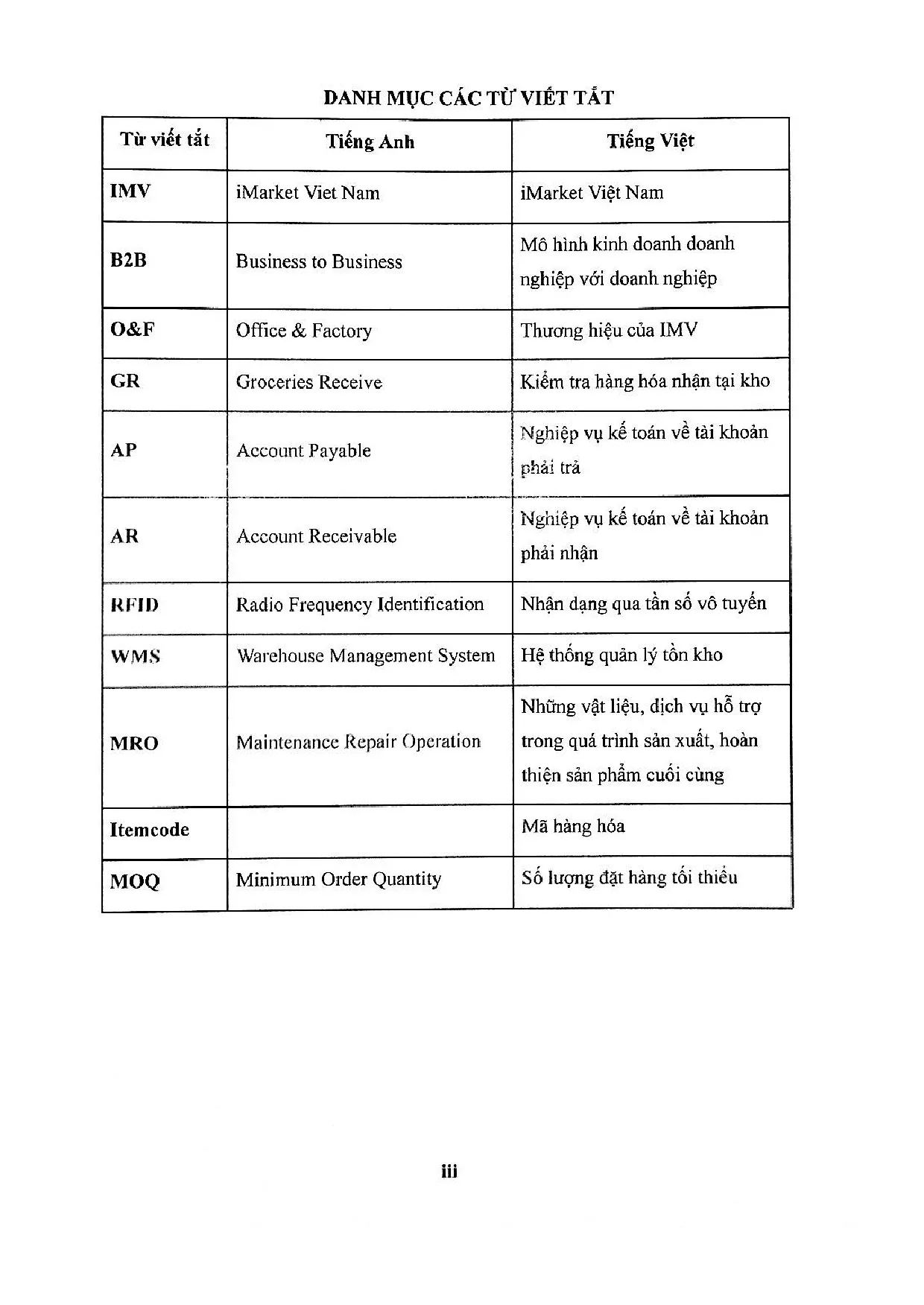 Đồ án tốt nghiệp - Hoàn thiện hoạt động thu mua nội địa tại công ty TNHH IMARKET Việt Nam - CNTPHCM - Trang 3