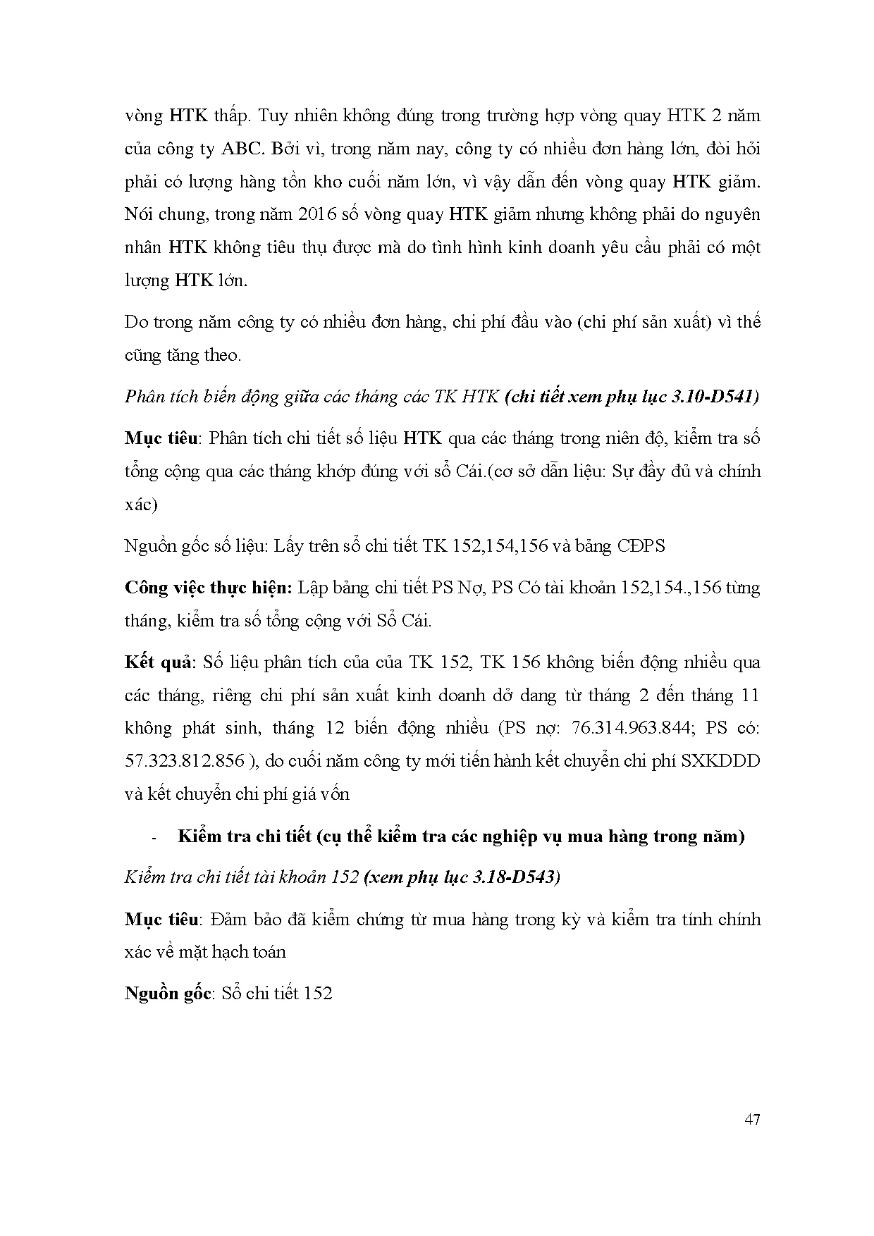 Đồ án tốt nghiệp - Quy trình kiểm toán HTK trong kiểm toán BCTC tại Công ty TNHH Kiểm toán DFK VN - Trang 56