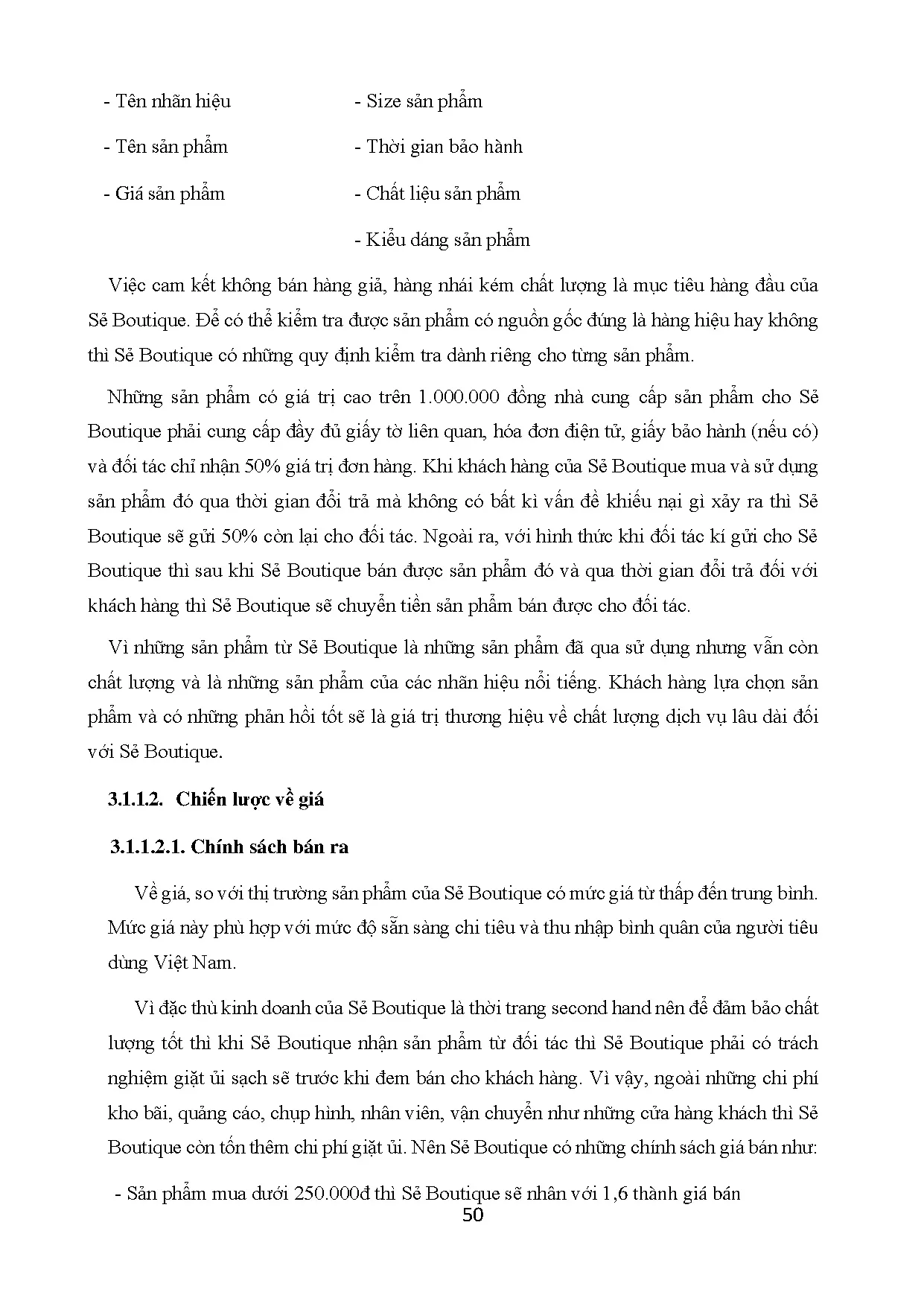 Đồ án tốt nghiệp - Xây dựng kế hoạch kinh doanh sản phẩm thời trang Second Hand Se - Boutique - Trang 62