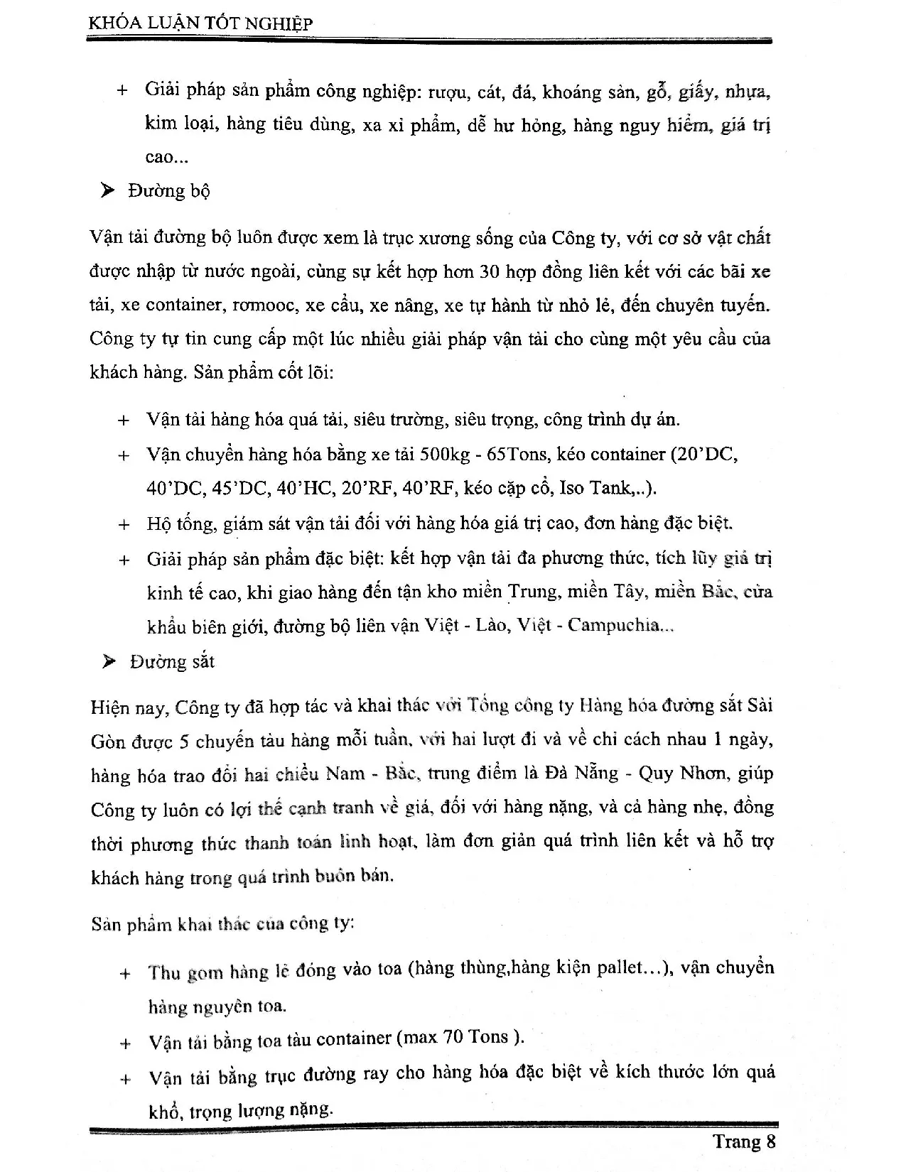 Đồ án tốt nghiệp - Nâng cao hiệu quả hoạt động dịch vụ giao nhận hàng nhập khẩu bằng đường HKTCTMSL - Trang 18