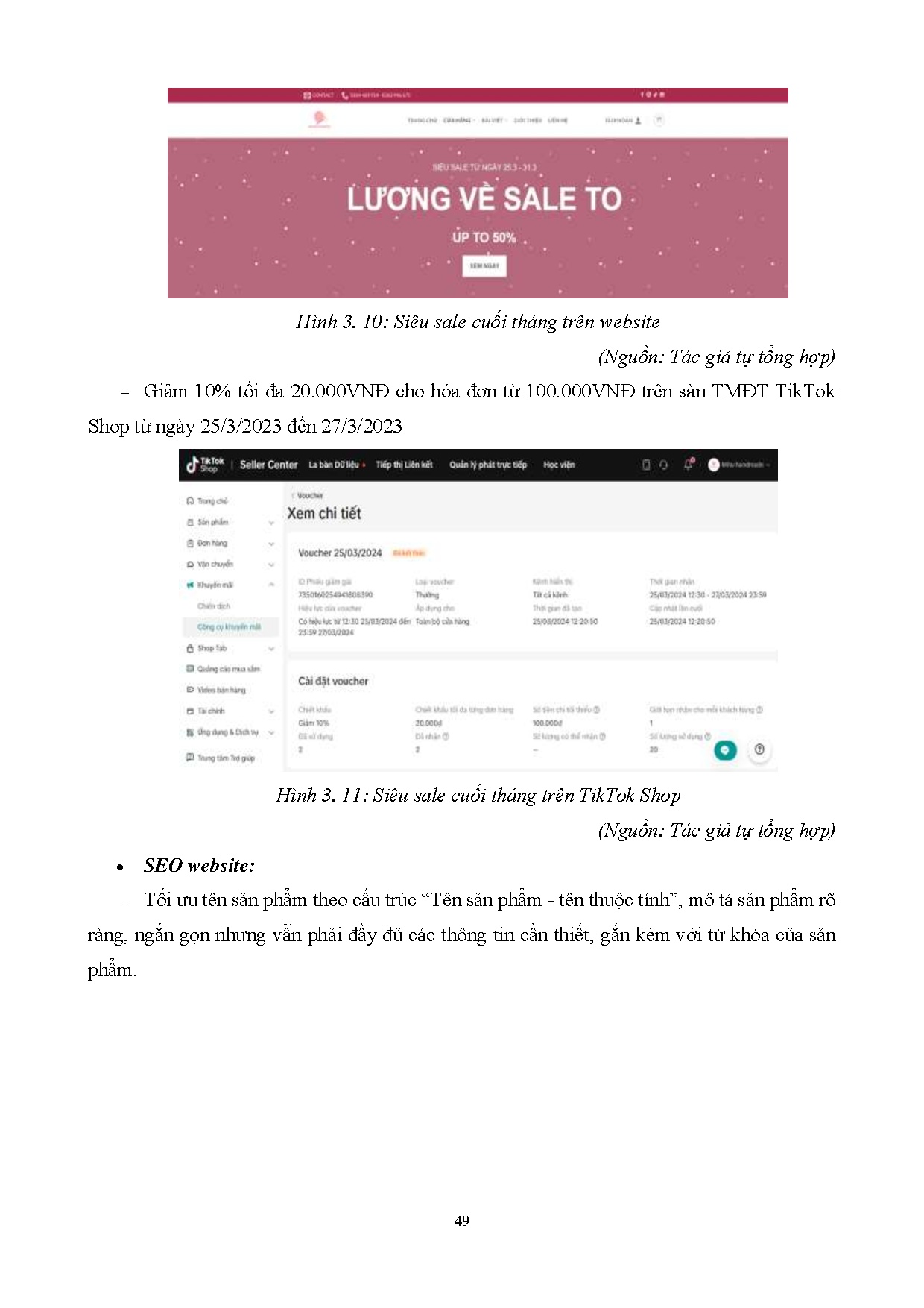 Đồ án tốt nghiệp - Xây dựng và phát triển dự án kinh doanh thương mại điện tử các sản phẩm MLTCLNM - Trang 62