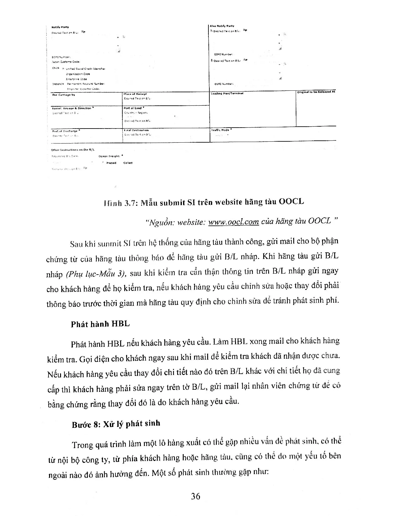Đồ án tốt nghiệp - Quy trình nghiệp vụ chứng từ vận tải giao nhận cho hàng hóa xuất KTCTTGNVVTCĐM - Trang 46