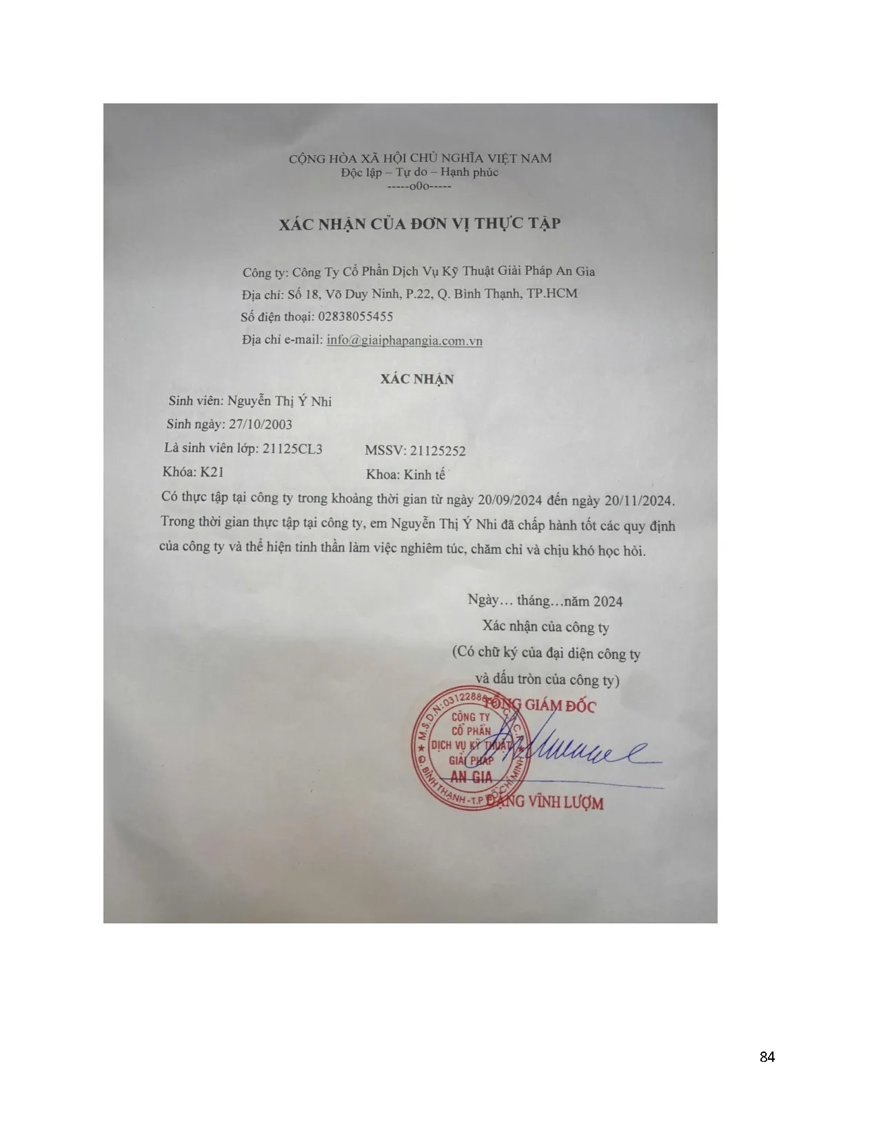 Đồ án tốt nghiệp - Kế toán tiền lương, các khoản trích theo lương và thuế TNTC tại Công ty CP DGPAG - Trang 98