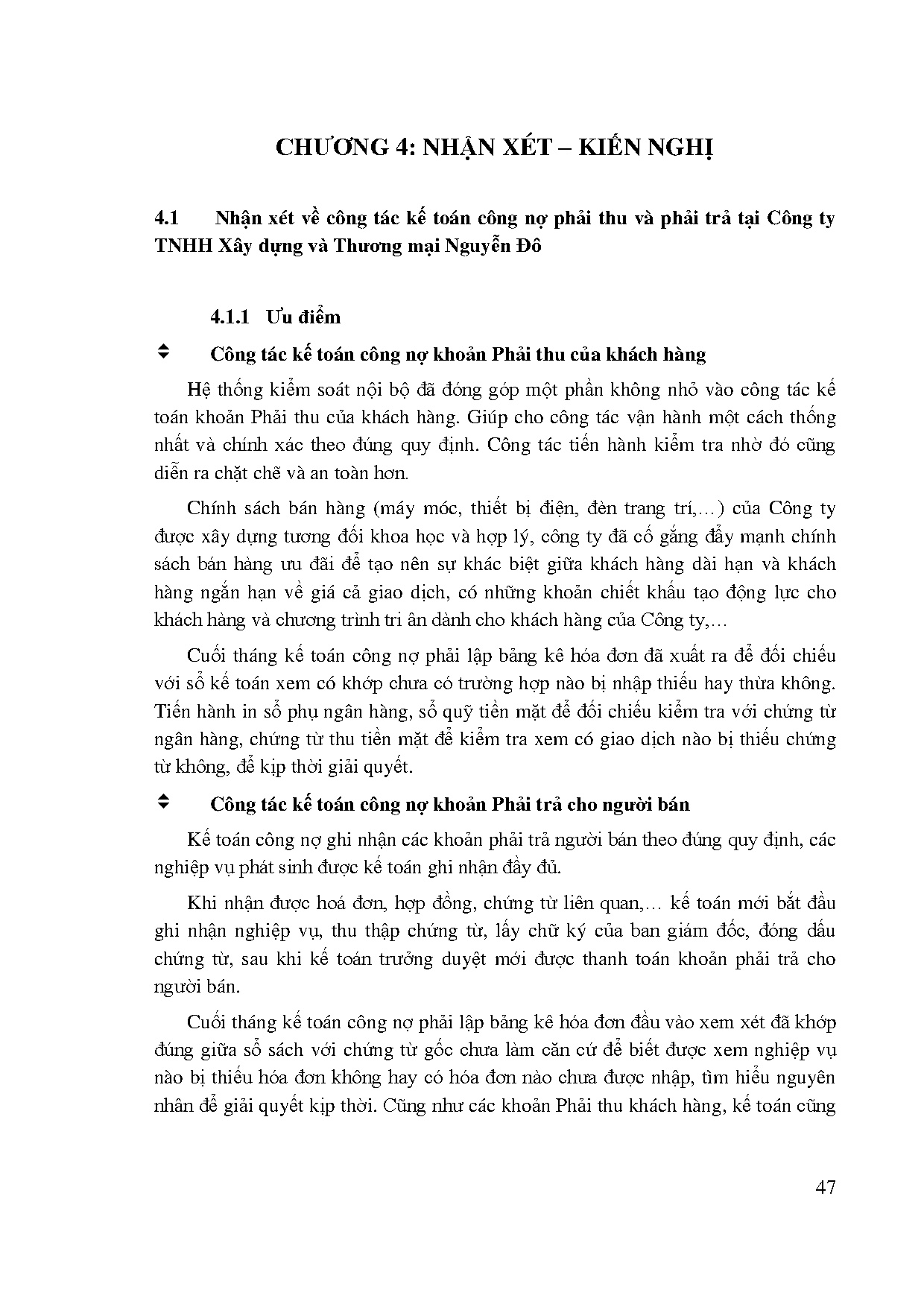 Đồ án tốt nghiệp - Kế toán công nợ phải thu và phải trả tại Công ty TNHH Xây dựng và Thương mại NĐ - Trang 63