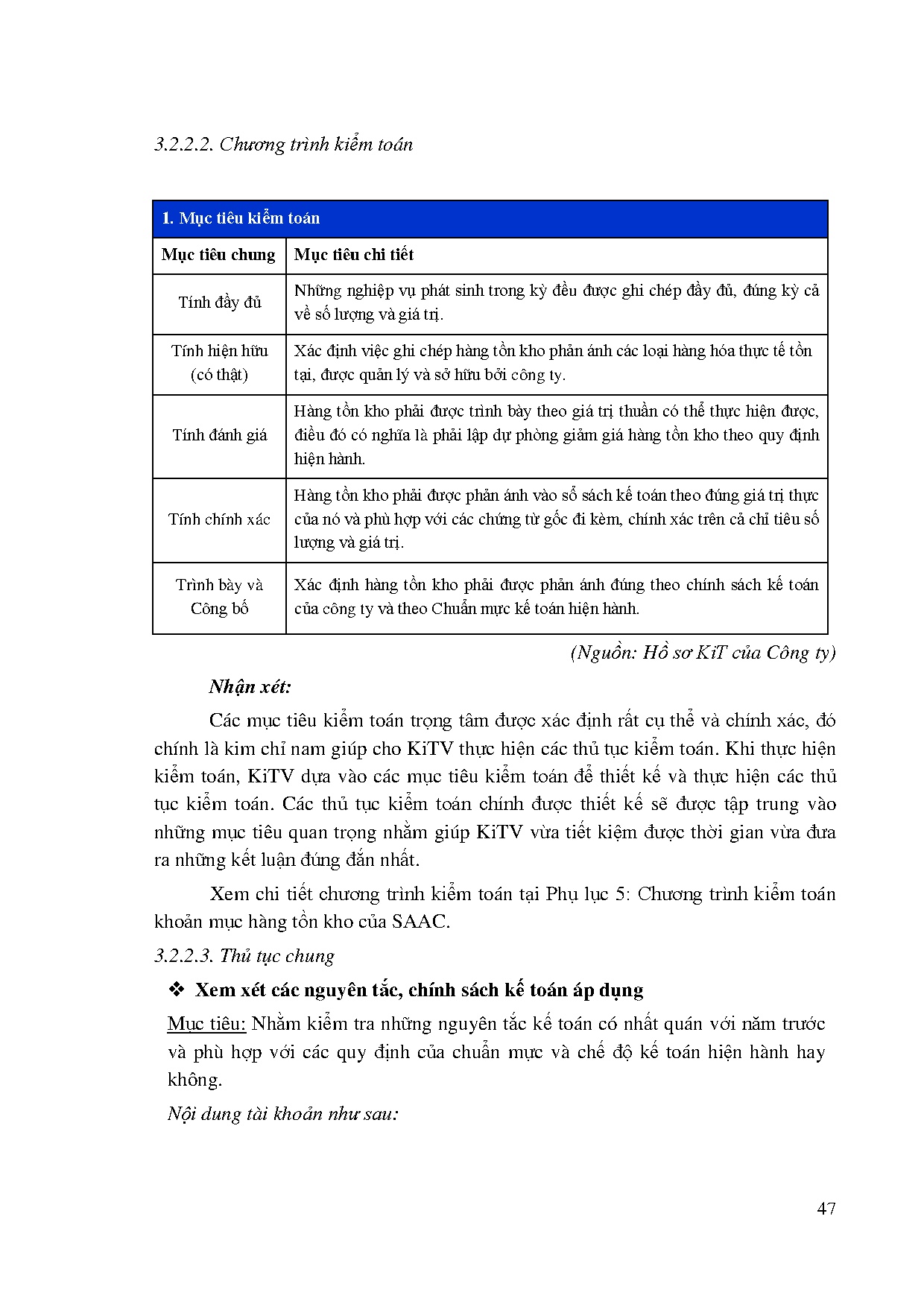 Đồ án tốt nghiệp - Hoàn thiện quy trình kiểm toán khoản mục hàng tồn kho trong kiểm TBCTCTCTTKT . - Trang 60