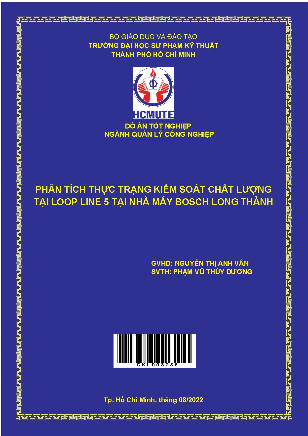 Đồ án tốt nghiệp - Phân tích thực trạng kiểm soát chất lượng Loop Line 5 tại nhà máy Bosch Long T