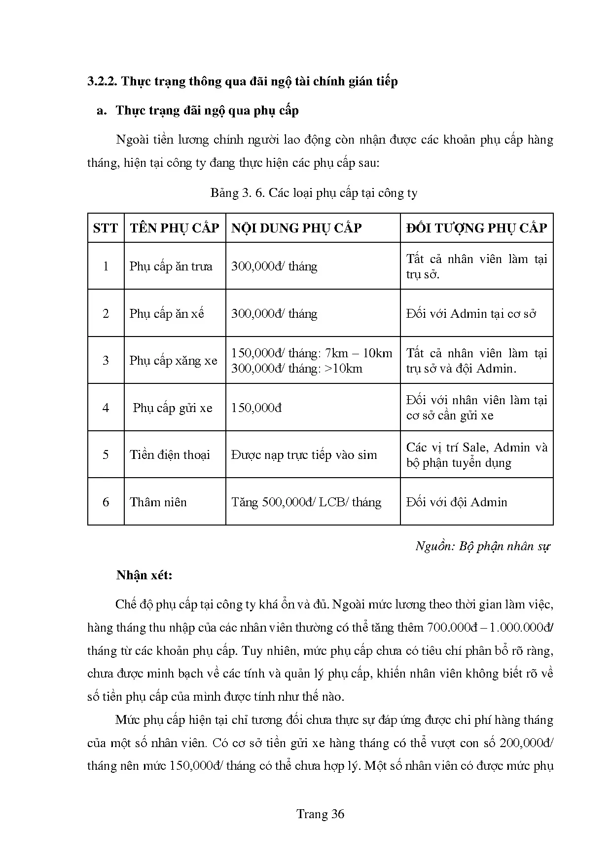 Đồ án tốt nghiệp - Hoàn thiện công tác đãi ngộ nhân sự tại Công ty TNHH Cờ Vua Sài Gòn - Trang 46