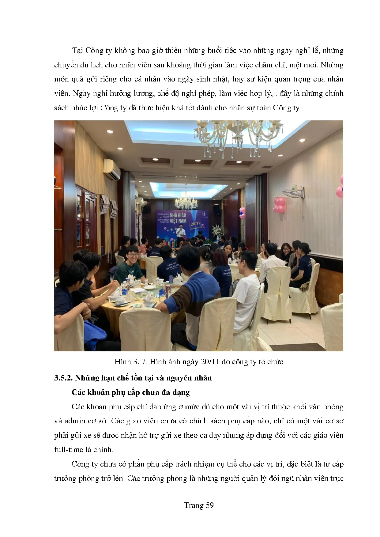 Đồ án tốt nghiệp - Hoàn thiện công tác đãi ngộ nhân sự tại Công ty TNHH Cờ Vua Sài Gòn - Trang 69