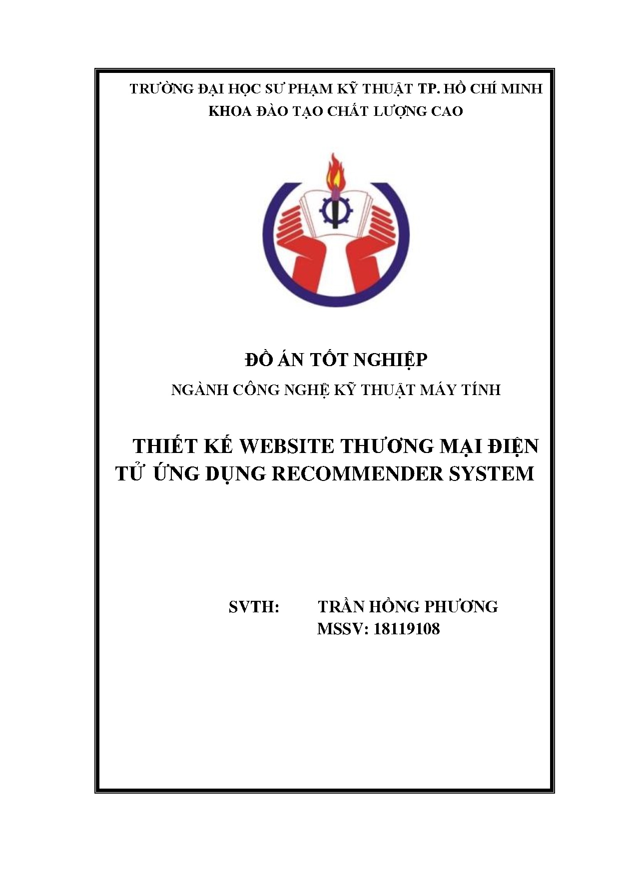 Đồ án tốt nghiệp - Thiết kế website thương mại điện tử ứng dụng Recommender System