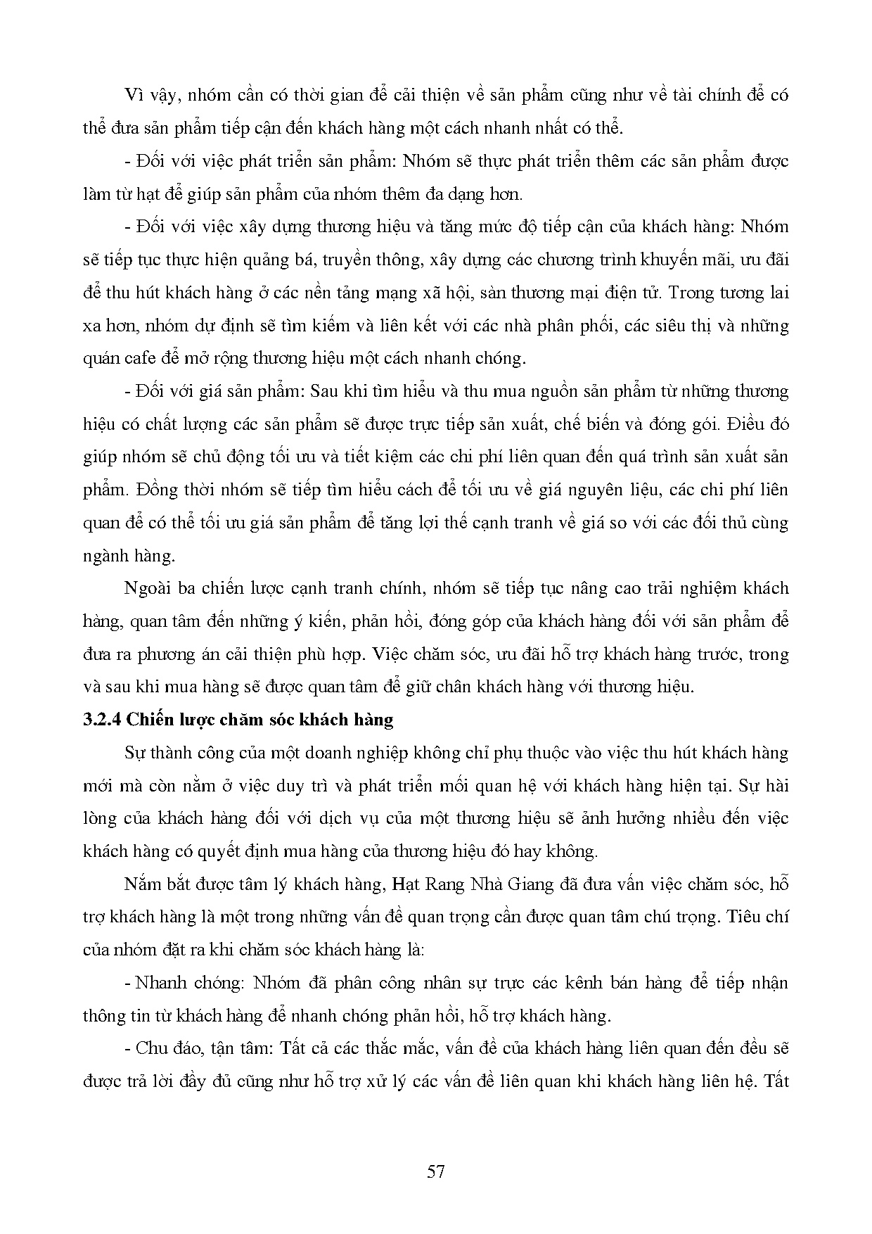 Đồ án tốt nghiệp - Xây dựng và phát triển dự án kinh doanh online hạt rang Nhà Giang - Trang 70