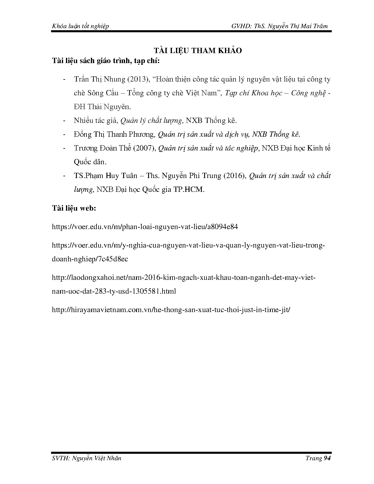 Ảnh một số trang tài liệu