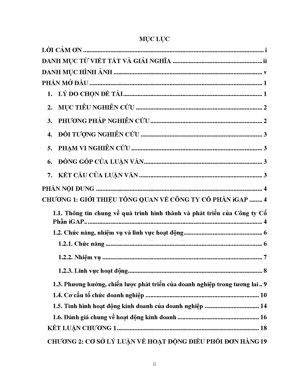 Đồ án tốt nghiệp - Giải pháp hoàn thiện hoạt động điều phối đơn hàng tại công ty Cổ phần IGAP - Trang 3