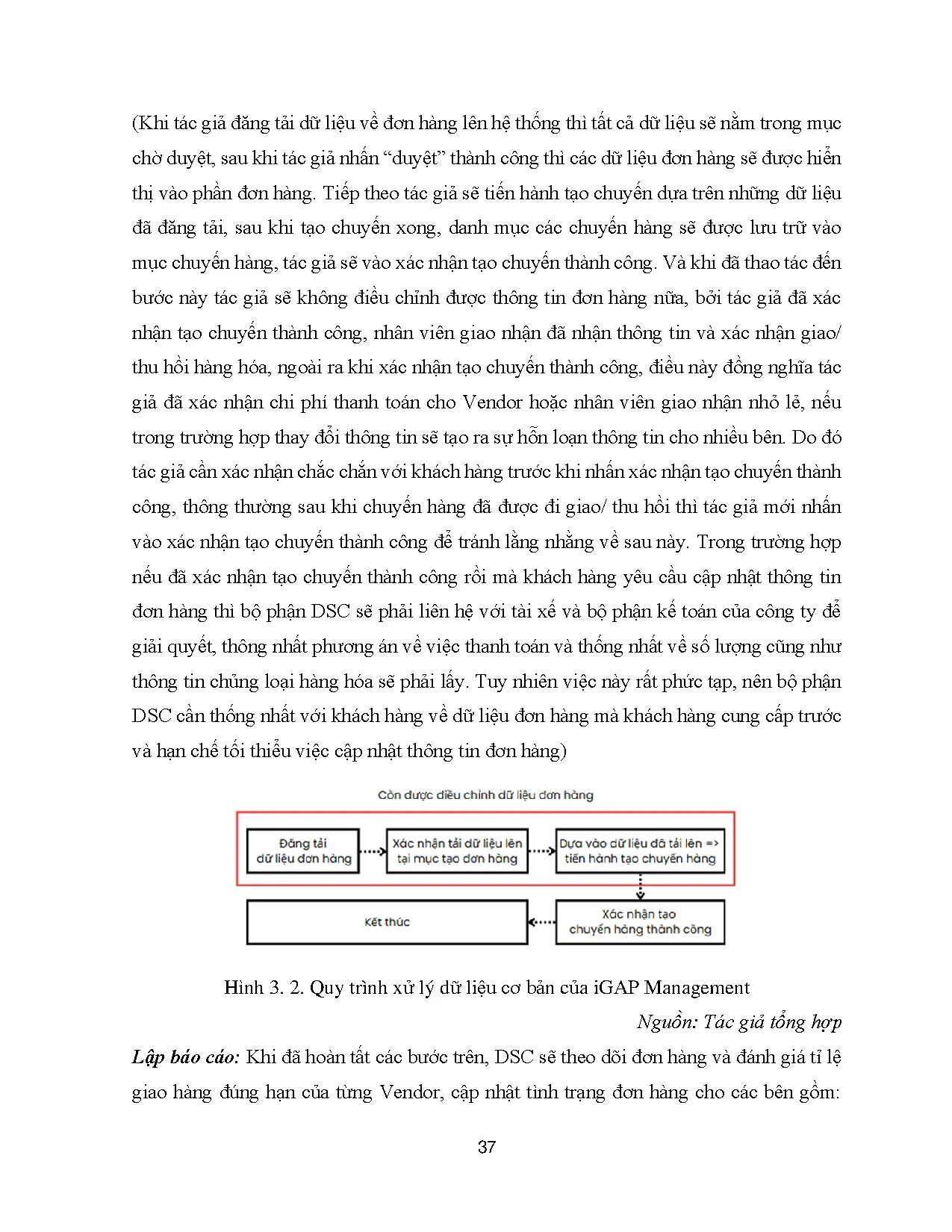 Đồ án tốt nghiệp - Giải pháp hoàn thiện hoạt động điều phối đơn hàng tại công ty Cổ phần IGAP - Trang 49
