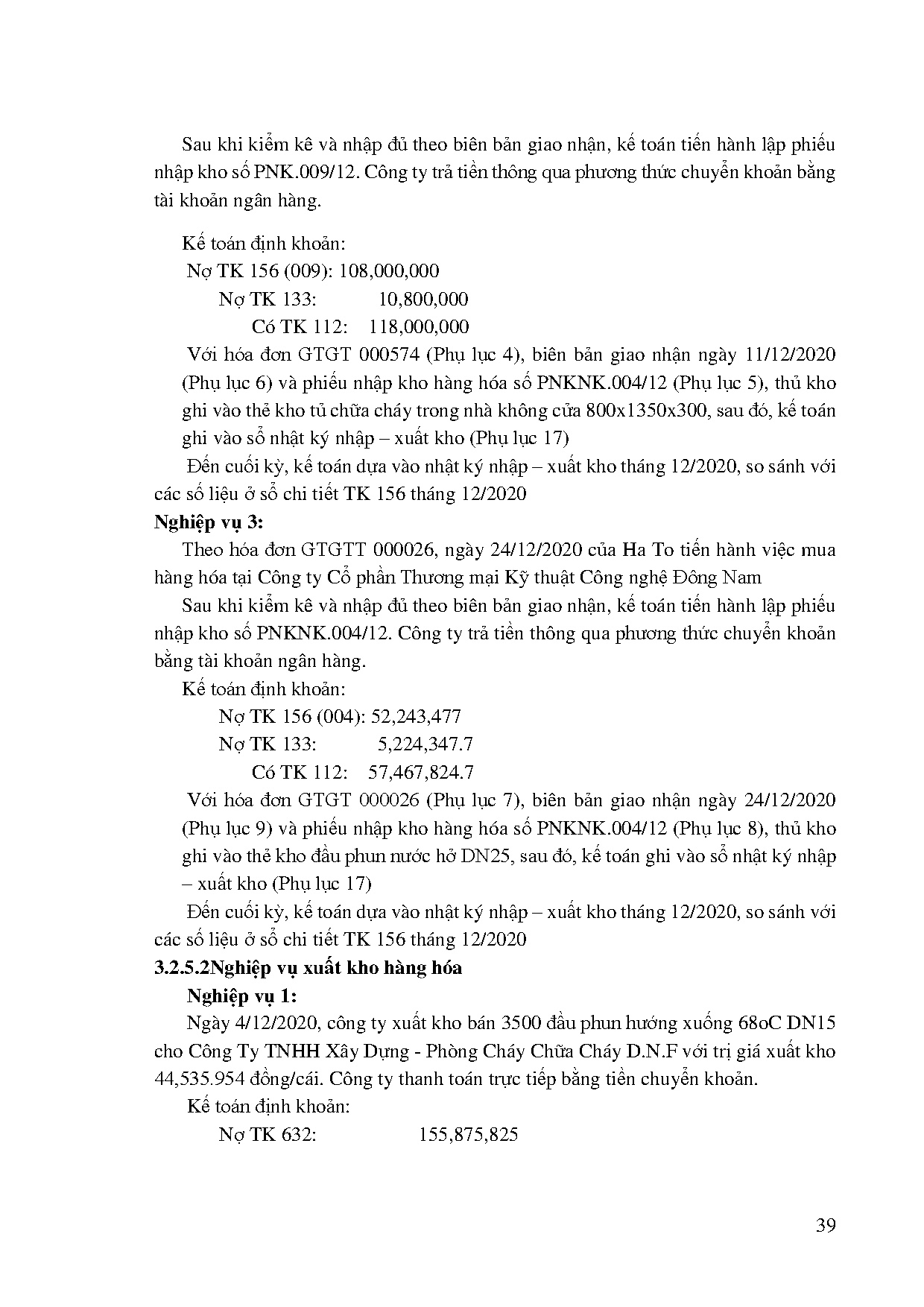 Đồ án tốt nghiệp - Hoàn thiện kế toán hàng tồn kho tại Công ty trách nhiệm hữu hạn Kỹ thuật và TMHT - Trang 52