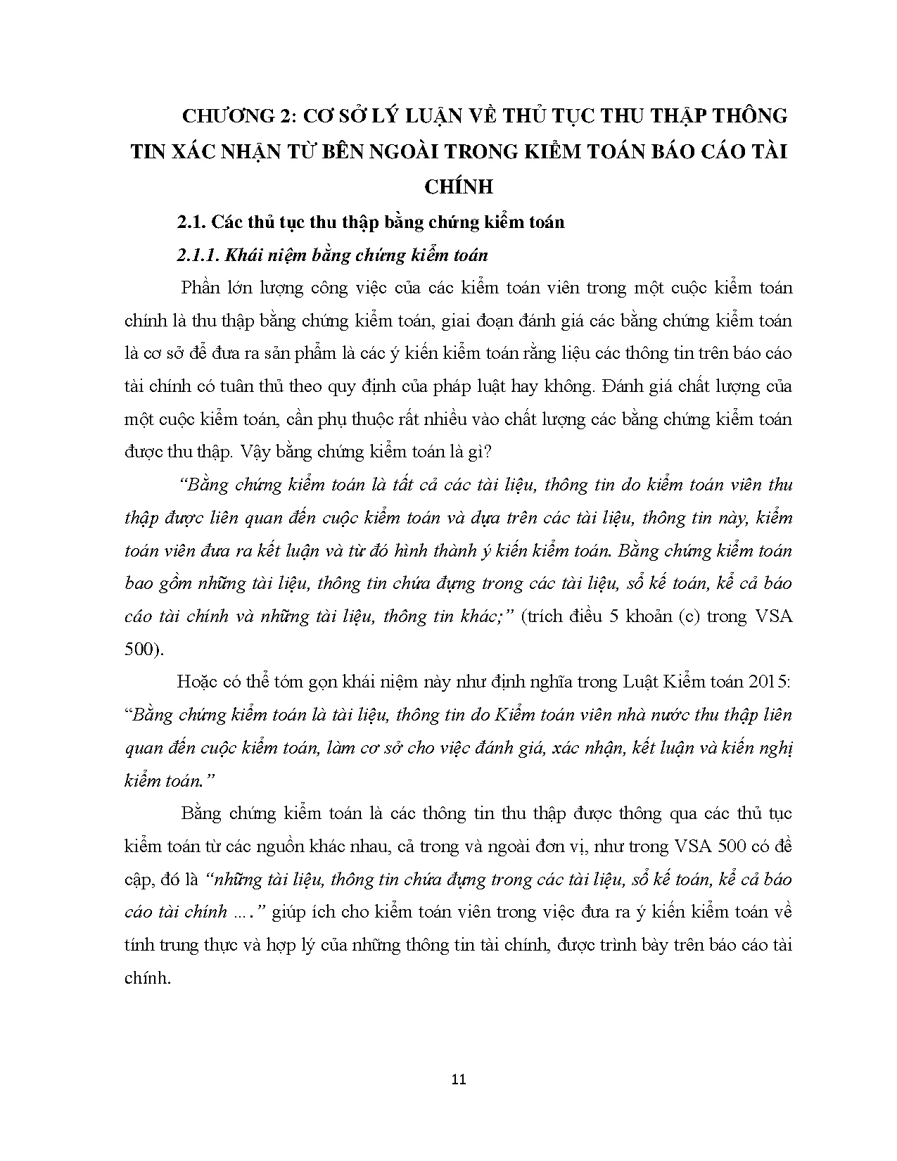 Đồ án tốt nghiệp - Thủ tục xác nhận thông tin từ bên ngoài trong kiểm toán báo cáo tài C ( CTTKVN - Trang 18