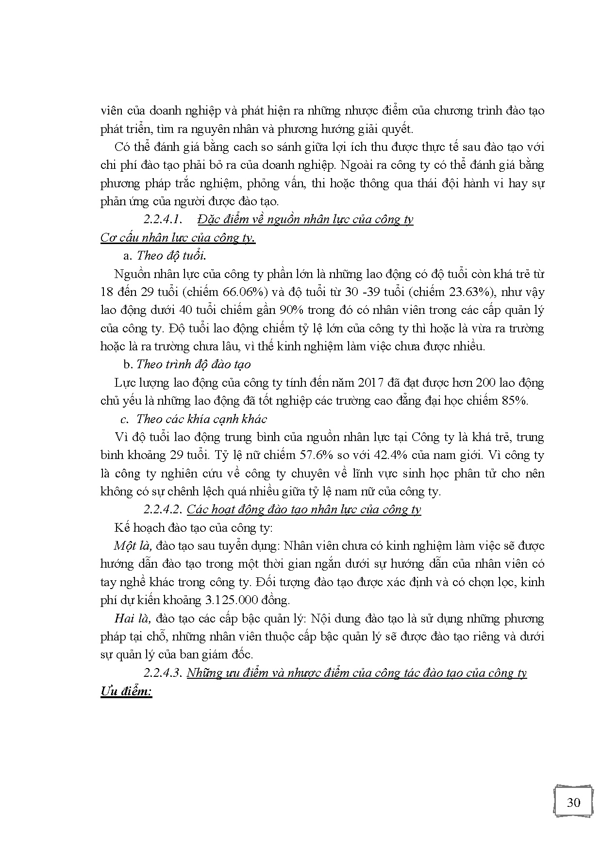 Đồ án tốt nghiệp - Hoàn thiện công tác đào tạo nguồn nhân lực của Công ty cổ phần Công nghệ Việt Á - Trang 41