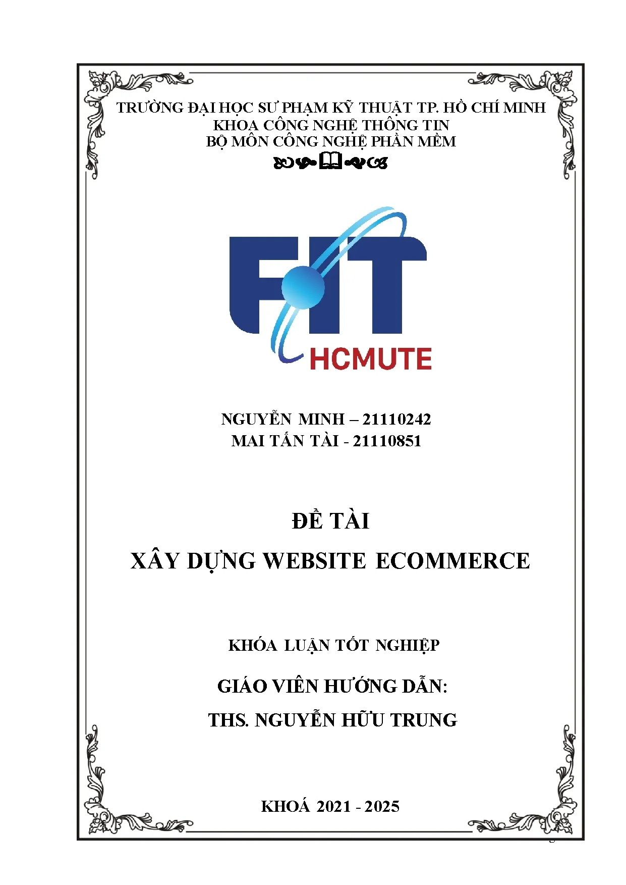 Đồ án tốt nghiệp - Xây dựng website Ecommerce