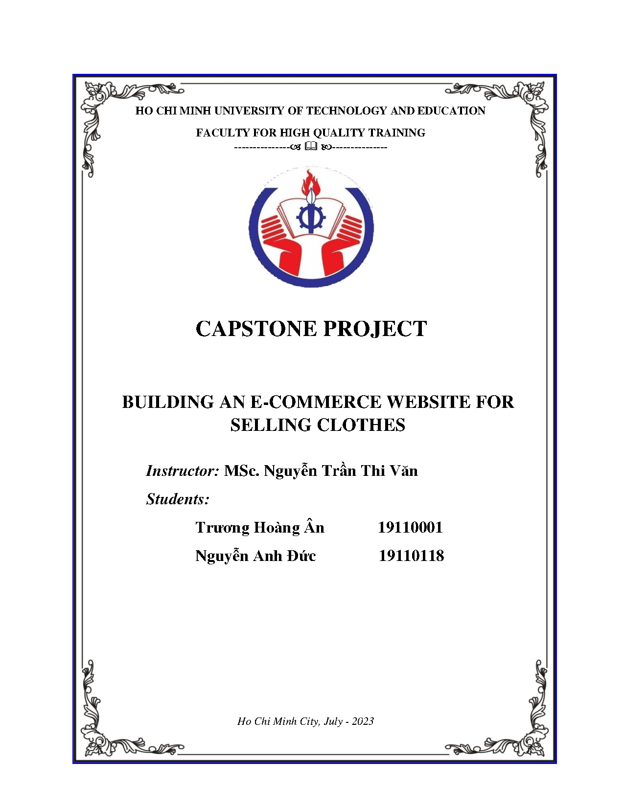 Đồ án tốt nghiệp - Building an e-commerce website for selling clothes