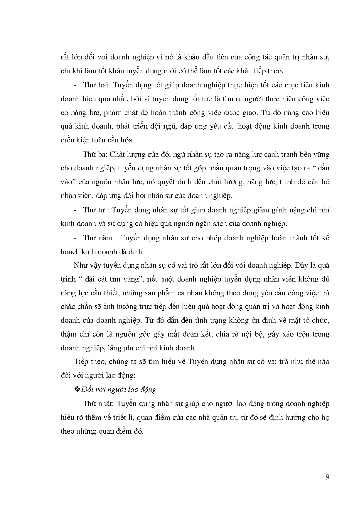 Đồ án tốt nghiệp - Một số giải pháp nâng cao chất lượng công tác tuyển dụng nhân sự tại công TTBĐXĐL - Trang 18