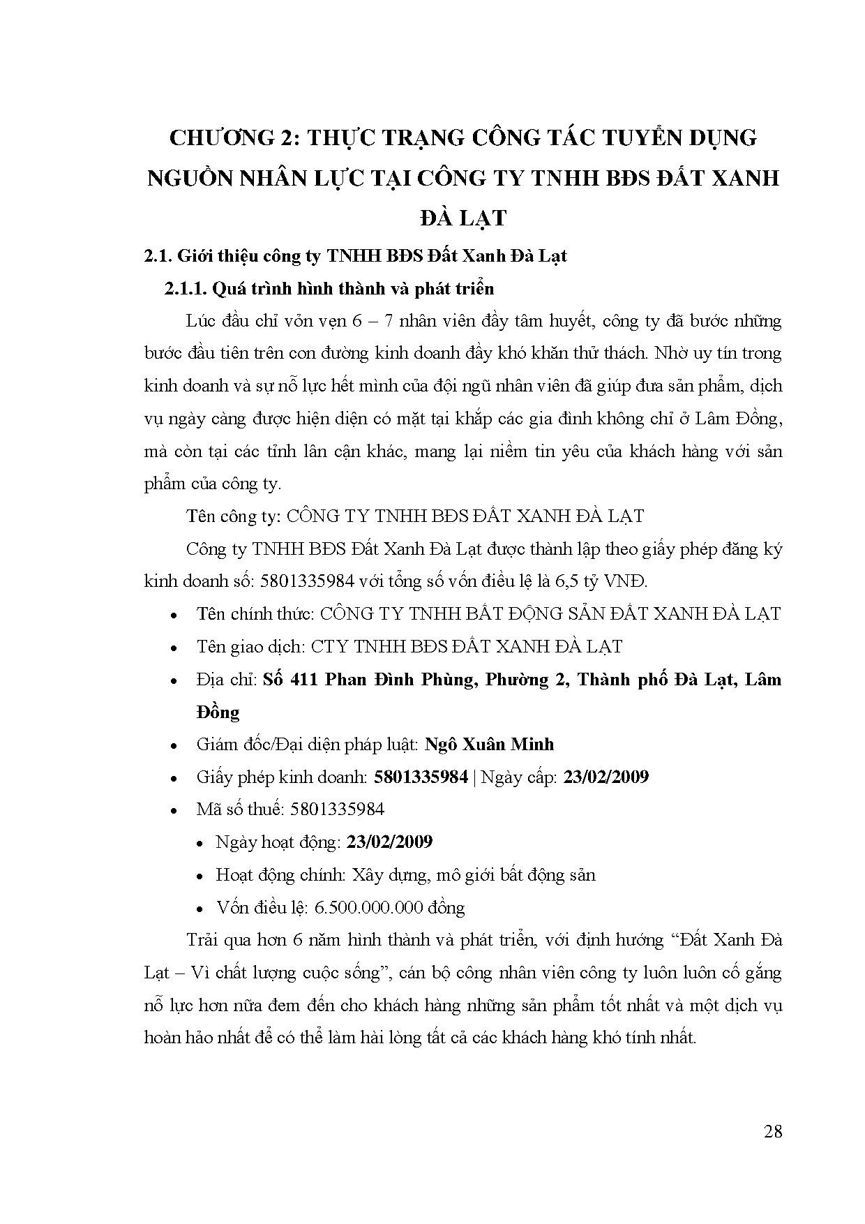 Đồ án tốt nghiệp - Một số giải pháp nâng cao chất lượng công tác tuyển dụng nhân sự tại công TTBĐXĐL - Trang 37