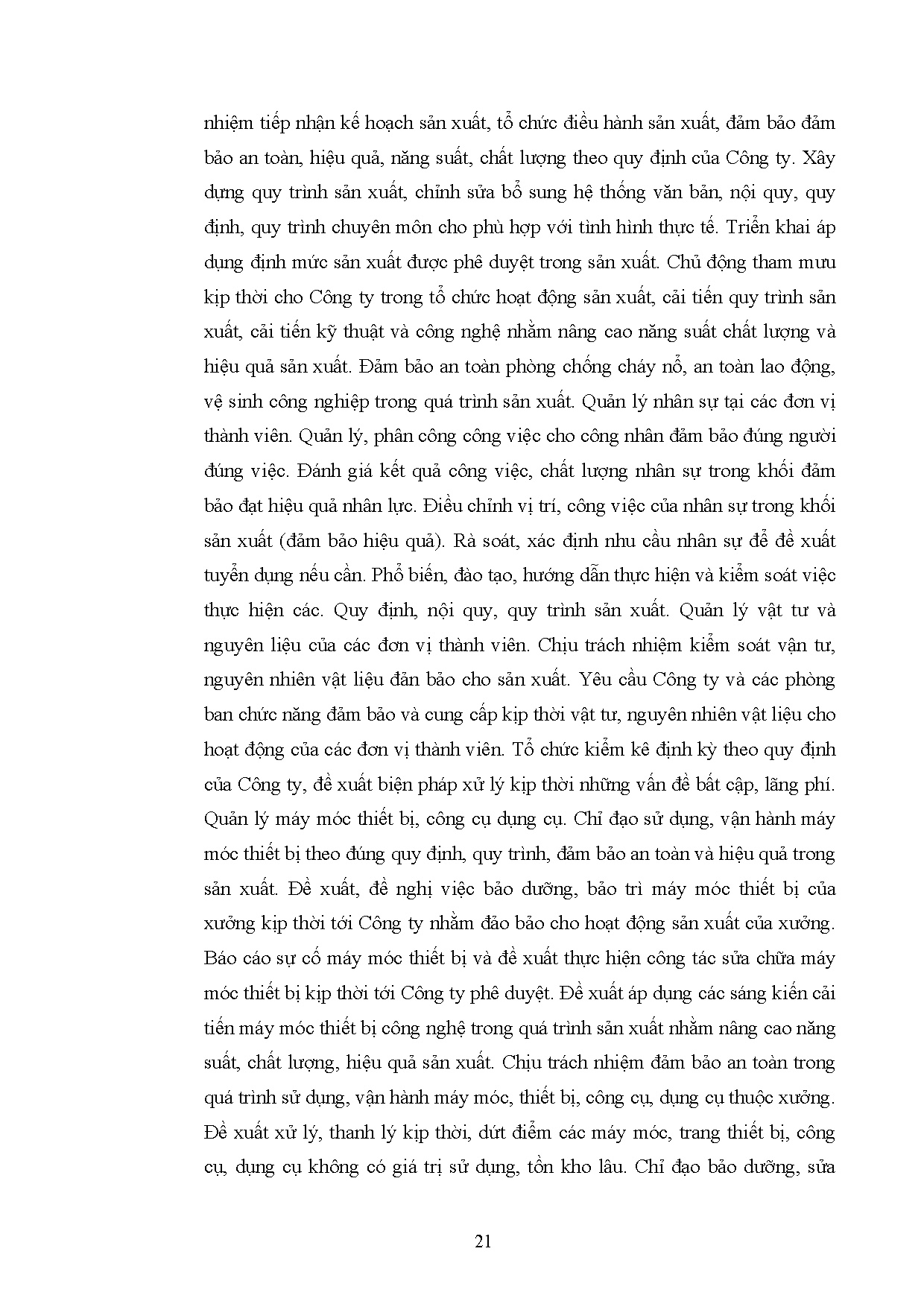 Đồ án tốt nghiệp - Ứng dụng phương pháp cân bằng chuyền đối với quy trình sản xuất của Công TTSHF ( - Trang 21