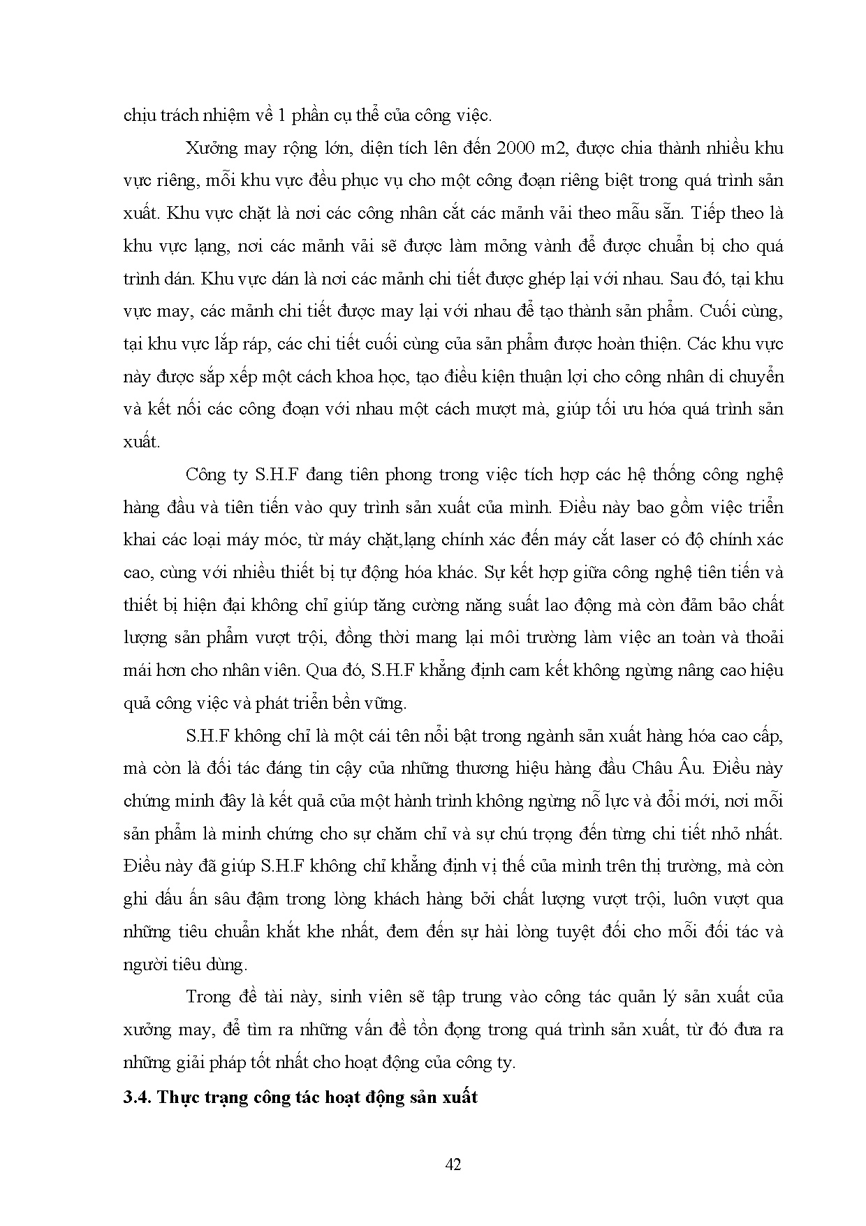 Đồ án tốt nghiệp - Ứng dụng phương pháp cân bằng chuyền đối với quy trình sản xuất của Công TTSHF ( - Trang 42
