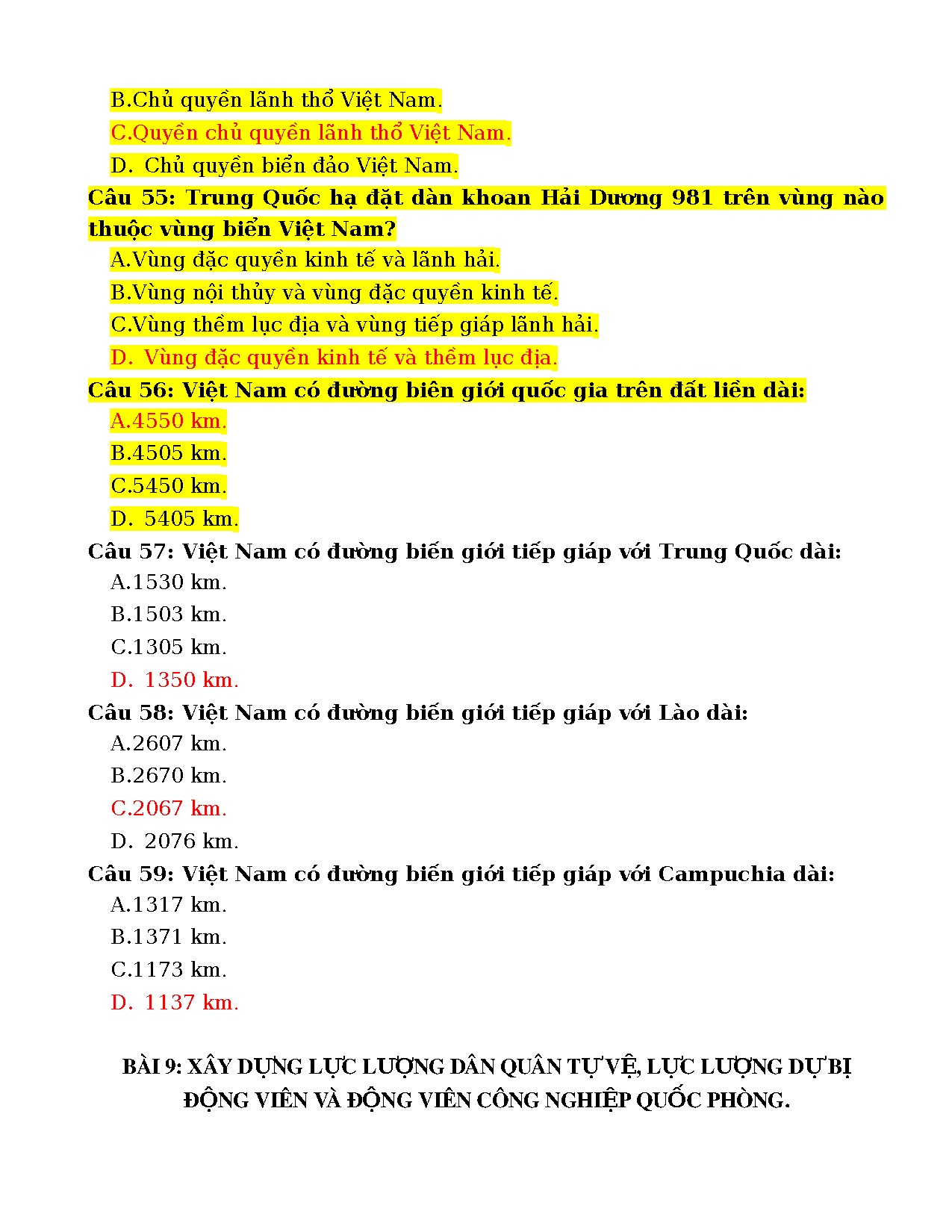 Ảnh một số trang tài liệu