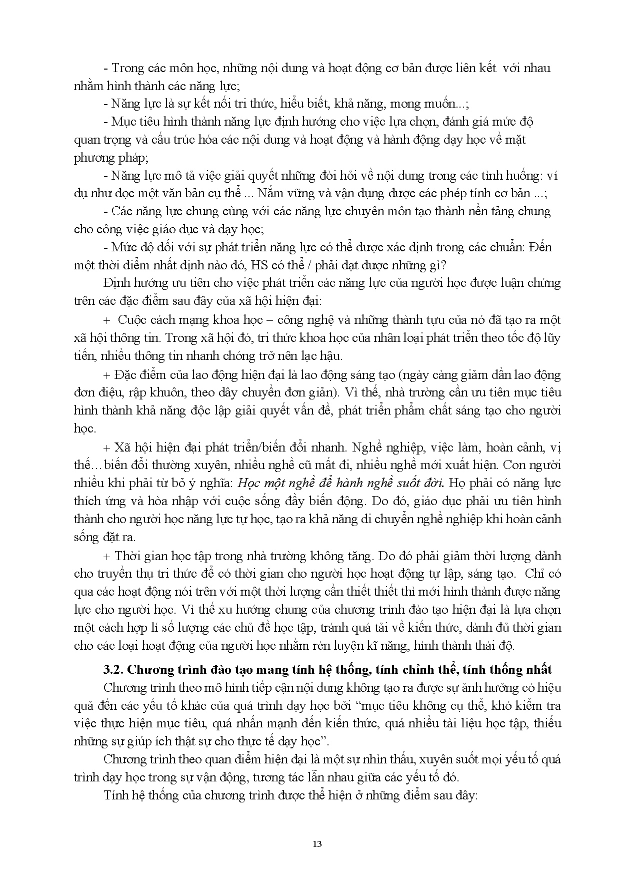 Phát triển chương trình đào tạo (Giáo trình bồi dưỡng nghiệp vụ sư phạm dạy trình độ cao đẳ (HCMUTE) - Trang 22
