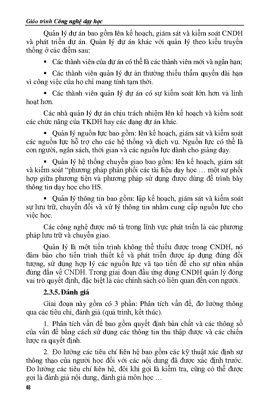 Giáo trình công nghệ dạy học (HCMUTE) - Trang 47