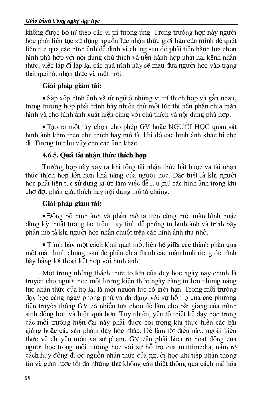 Giáo trình công nghệ dạy học (HCMUTE) - Trang 95