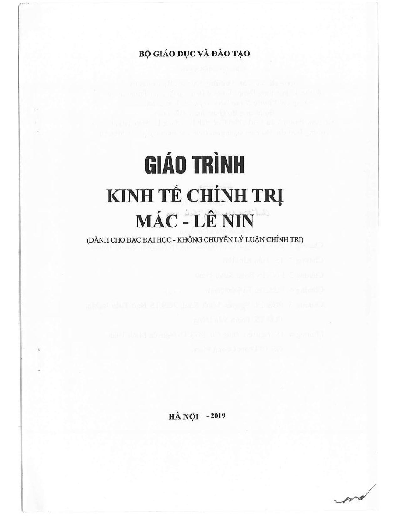 Giáo trình kinh tế chính trị