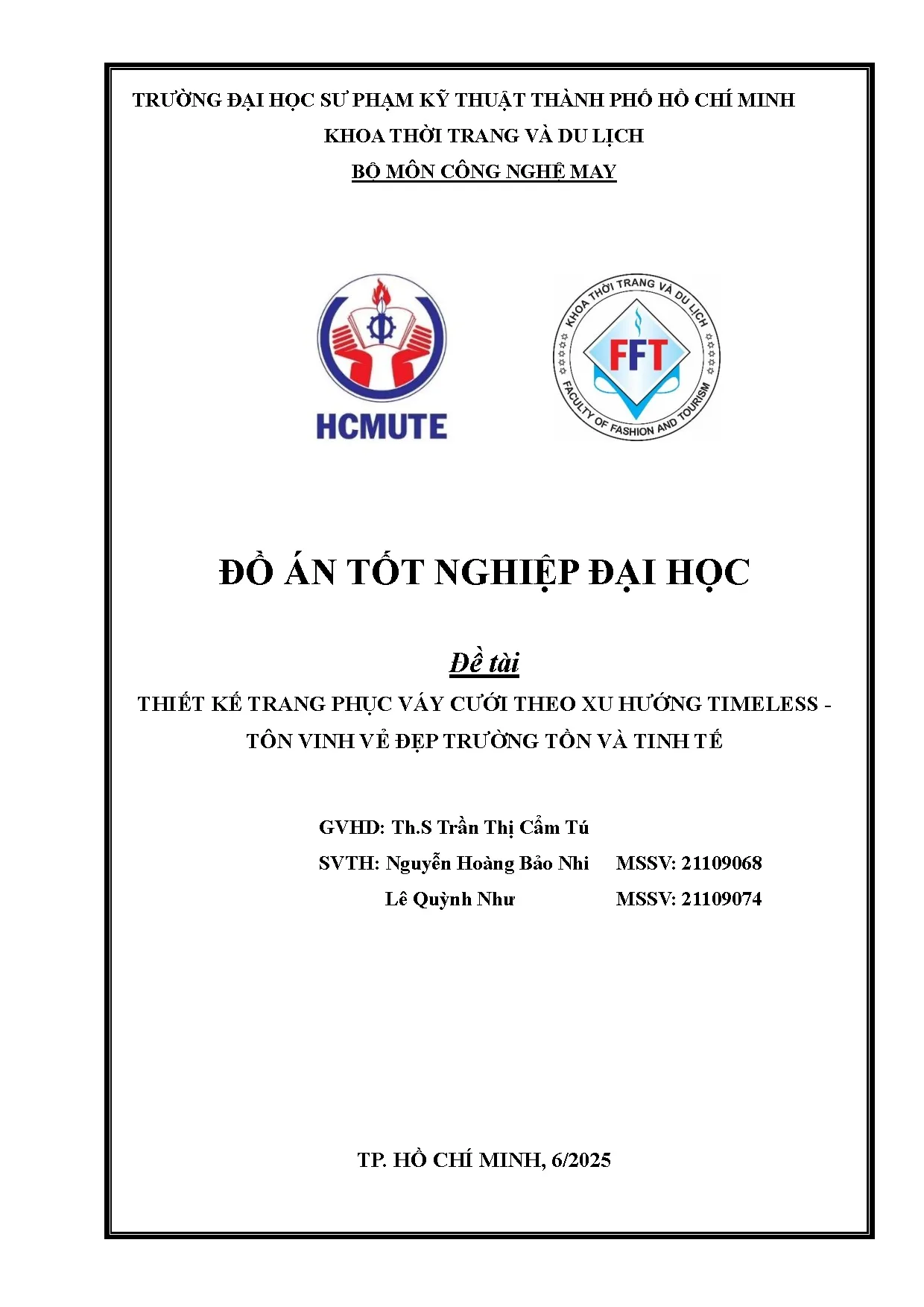 Đồ án tốt nghiệp - Thiết kế váy cưới theo xu hướng Timeless – Tôn vinh vẻ đẹp trường tồn và tinh tế - Trang 2