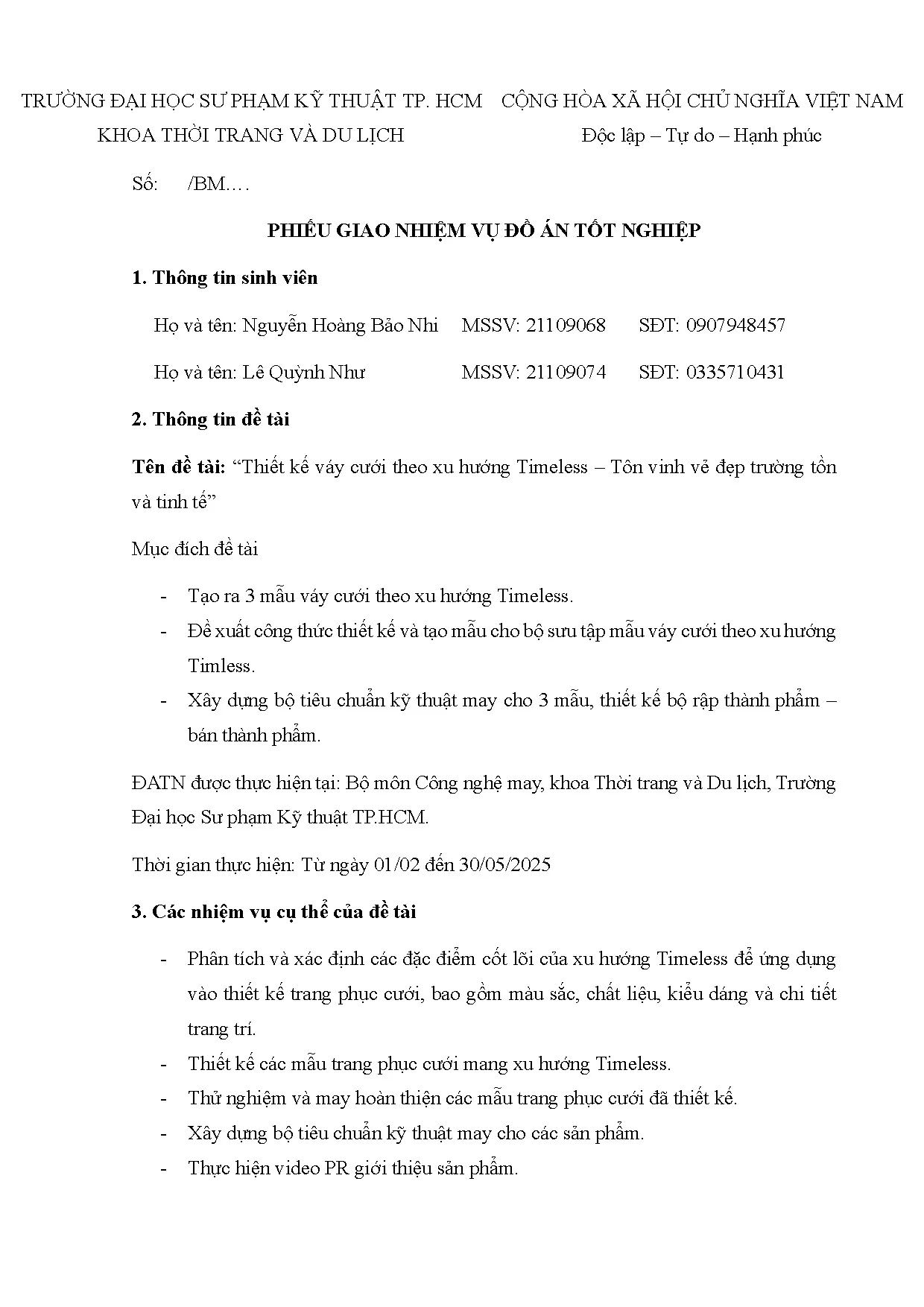 Đồ án tốt nghiệp - Thiết kế váy cưới theo xu hướng Timeless – Tôn vinh vẻ đẹp trường tồn và tinh tế - Trang 3