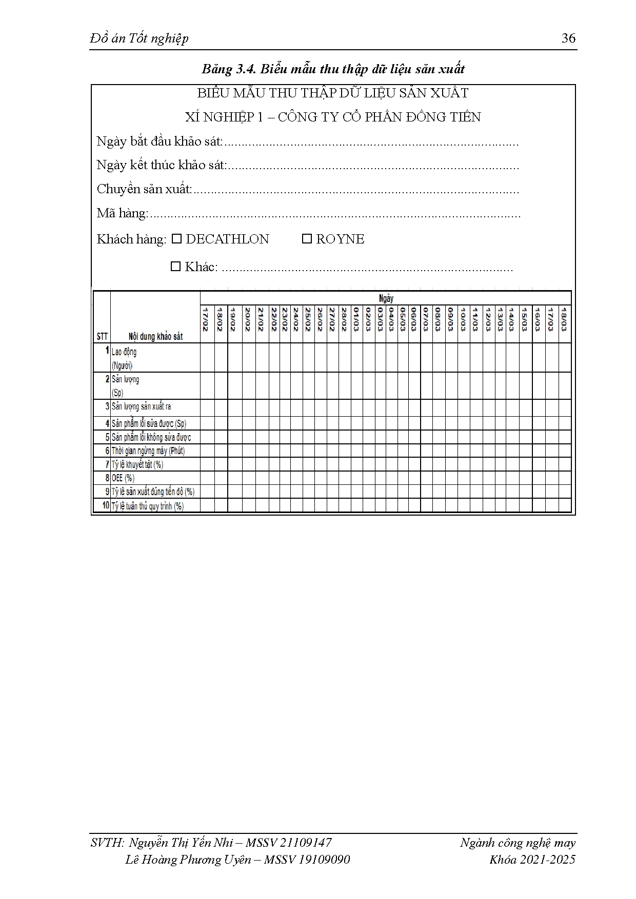 Đồ án tốt nghiệp - Triển khai cải tiến sản xuất dựa trên khảo sát các lãng phí tại Xí N 1 CTCPĐT - Trang 54