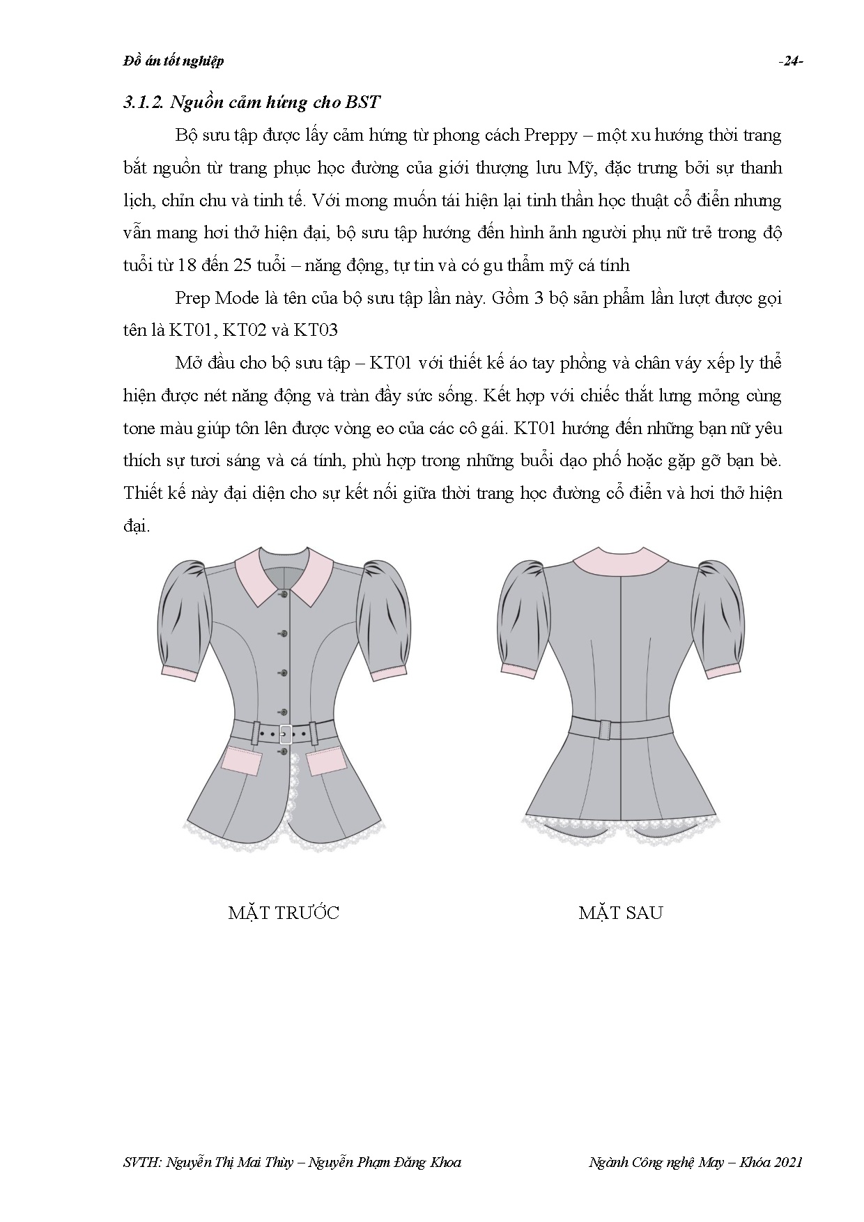 Đồ án tốt nghiệp - Thiết kế bộ sưu tập trang phục dạo phố lấy cảm hứng từ phong cách PCNTĐT 1 - 2 T - Trang 49