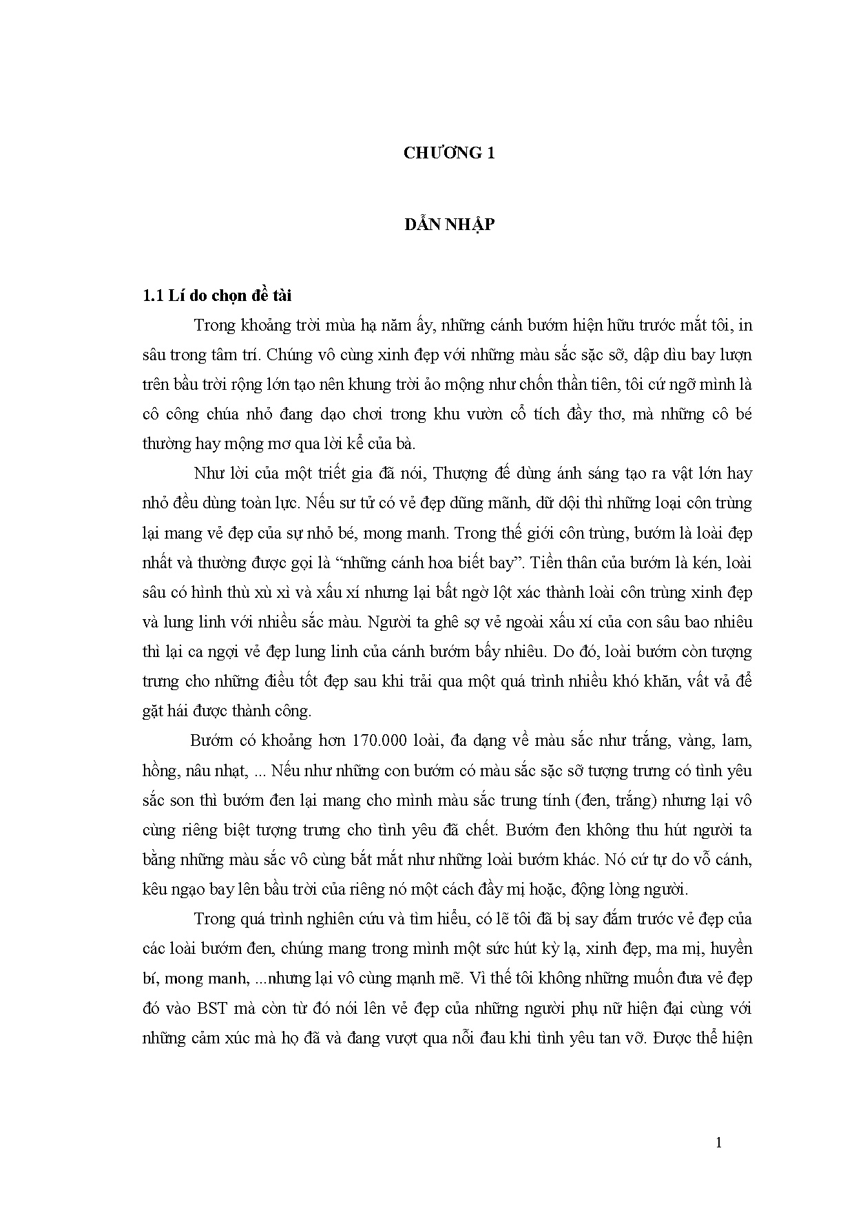 Đồ án tốt nghiệp - Thiết kế trang phục dạ hội dành cho nữ độ tuổi từ 28-35 lấy ý tưởng từ bướm đen