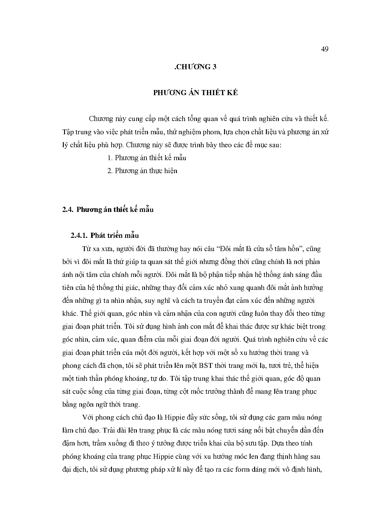 Đồ án tốt nghiệp - Thiết kế trang phục mang phong cách Hippie dành cho nam và nữ từ 23-30 TLCHTCGĐĐN - Trang 46