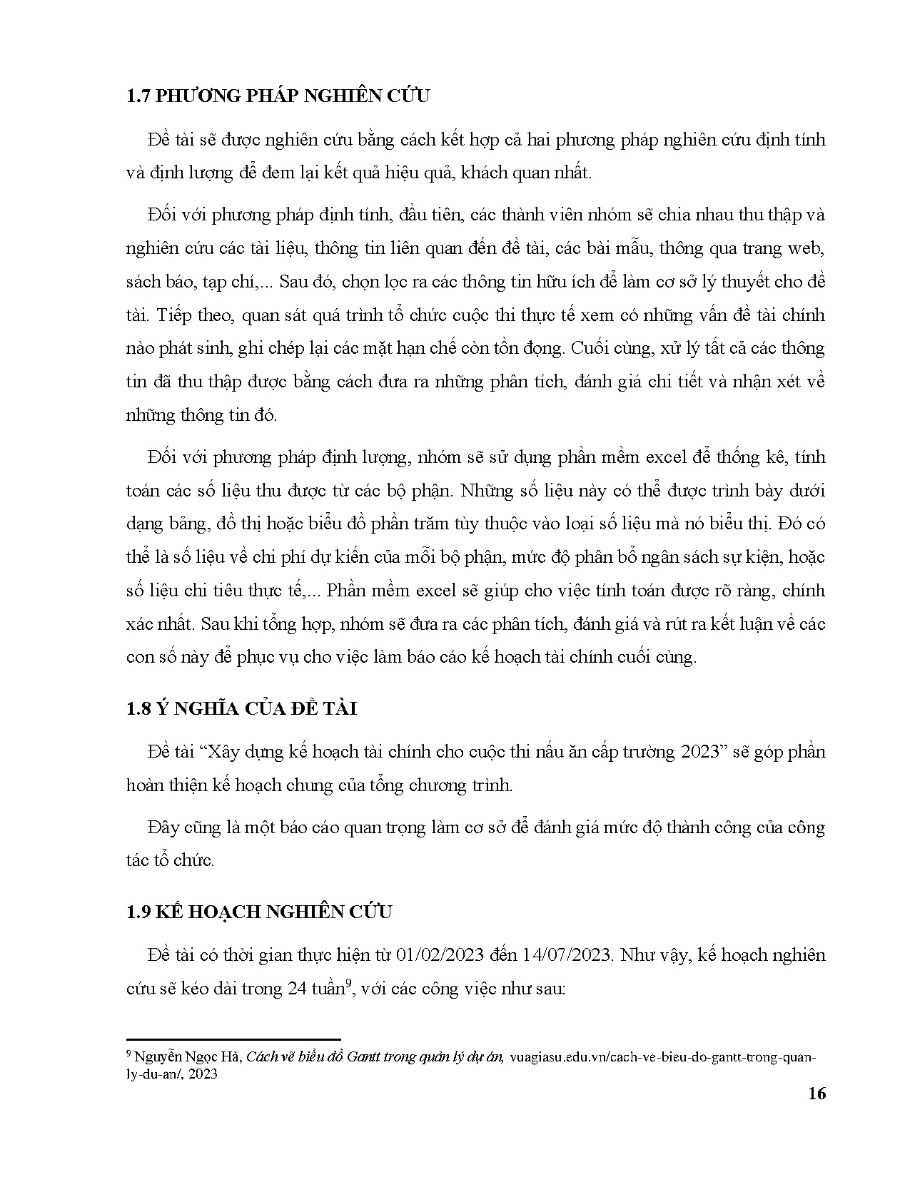 Đồ án tốt nghiệp - Xây dựng kế hoạch tài chính cho Cuộc thi nấu ăn cấp trường 2023 - Trang 21