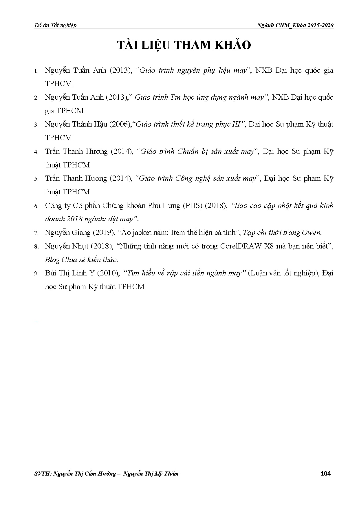 Ảnh một số trang tài liệu