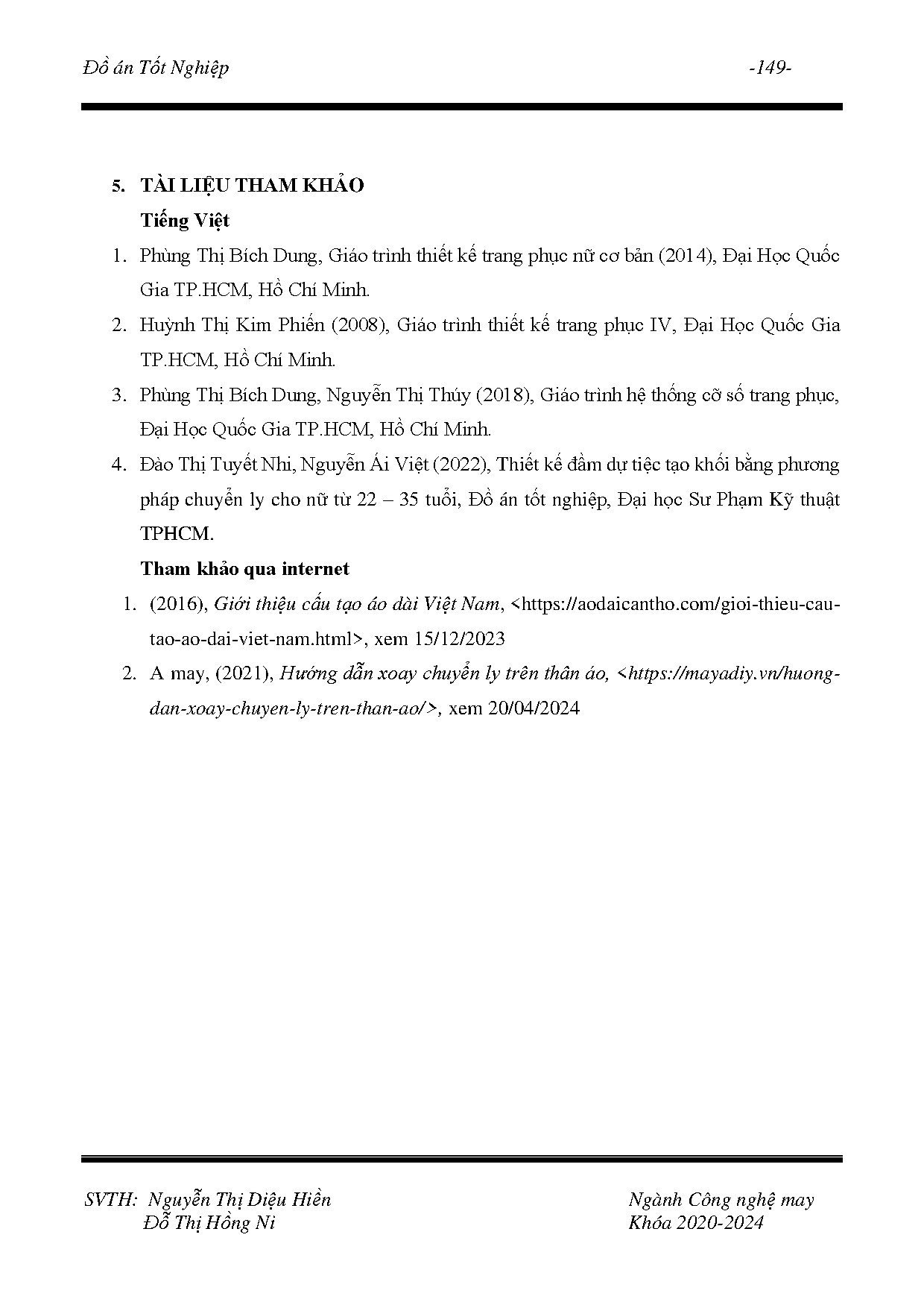 Đồ án tốt nghiệp - Thiết kế áo dài biến kiểu ứng dụng kỹ thuật xoay pen dành cho nữ độ tuổi từ 18-25 - Trang 169