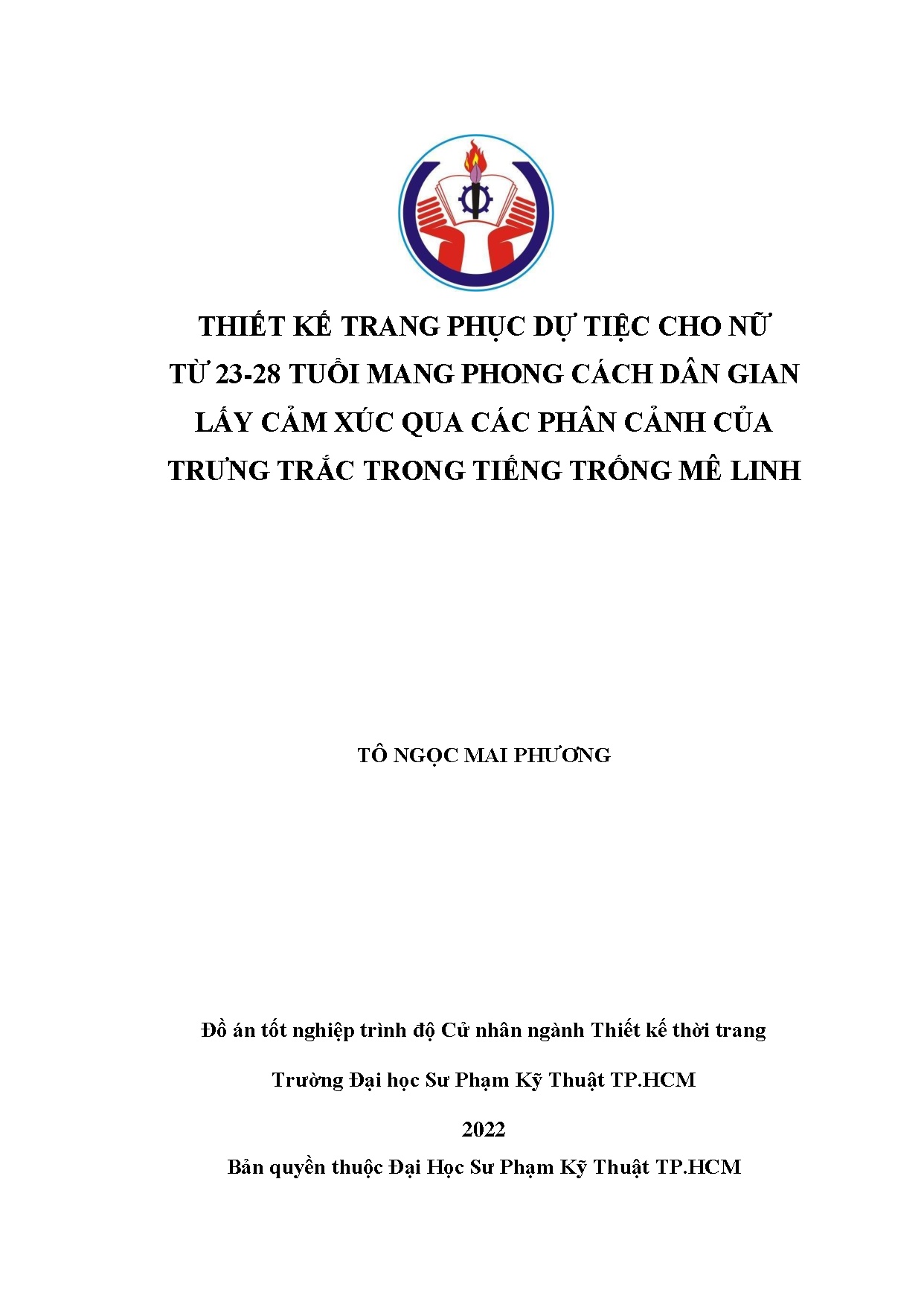 Đồ án tốt nghiệp - Thiết kế trang phục dự tiệc cho nữ từ 23 - 28 tuổi mang phong CDGLCXQCPCCTTTTTML