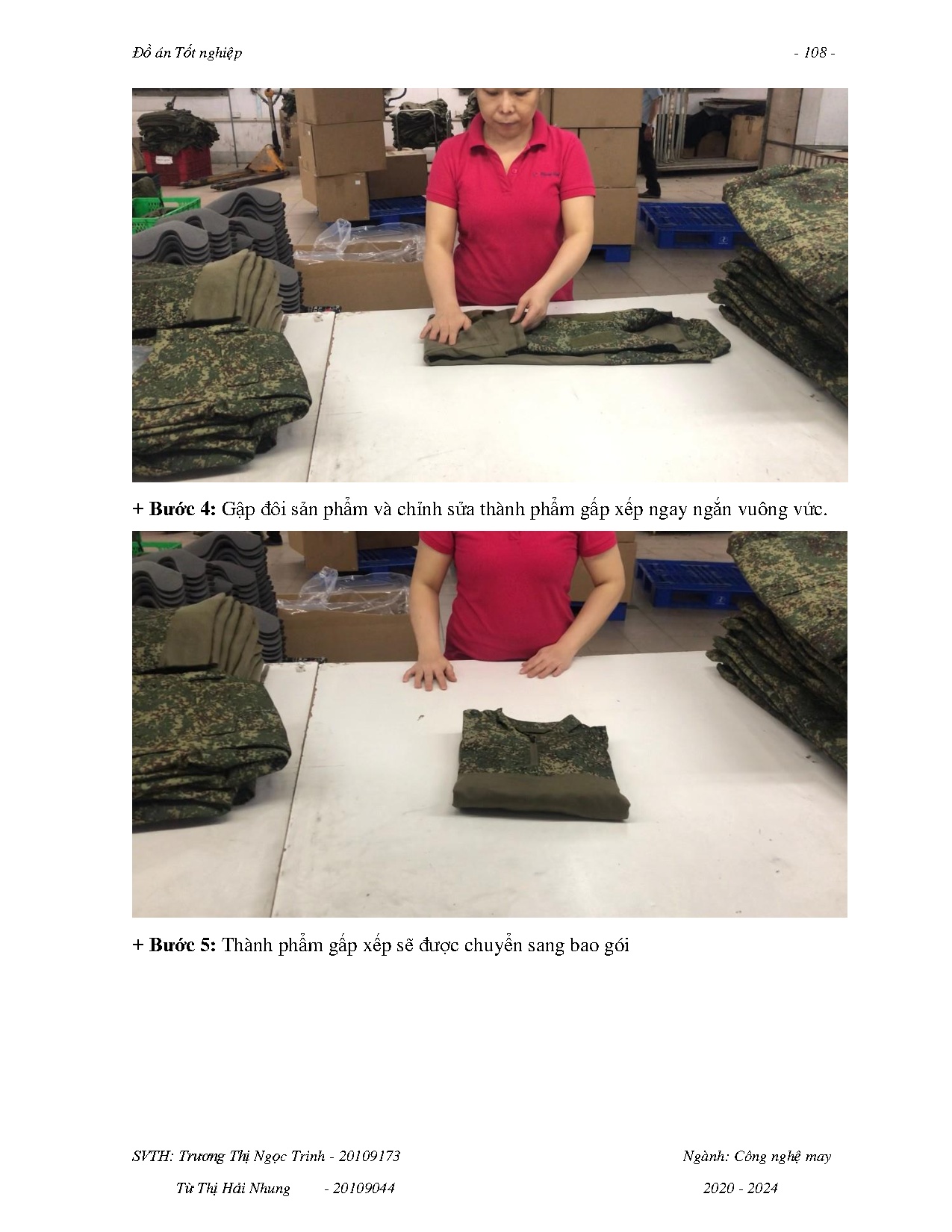 Đồ án tốt nghiệp - Công tác quản lý chất lượng mã hàng áo Jacket nam N10S tại công ty cổ phần may PĐ - Trang 128