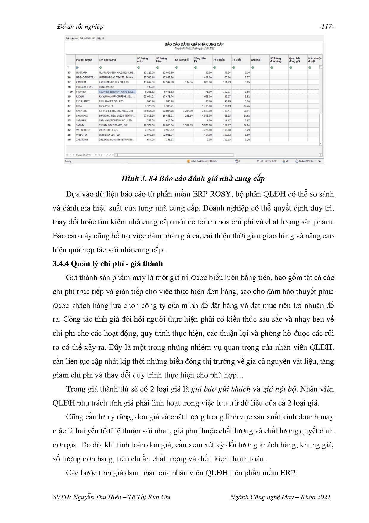 Đồ án tốt nghiệp - Tối ưu hóa công tác quản lý đơn hàng thông qua phần mềm ERP Rosy tại Công ty CPT - Trang 143