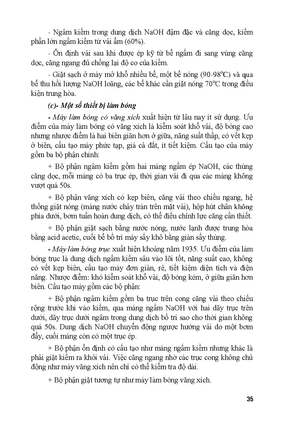 Giáo trình quá trình hoàn tất vải (HCMUTE) - Trang 35