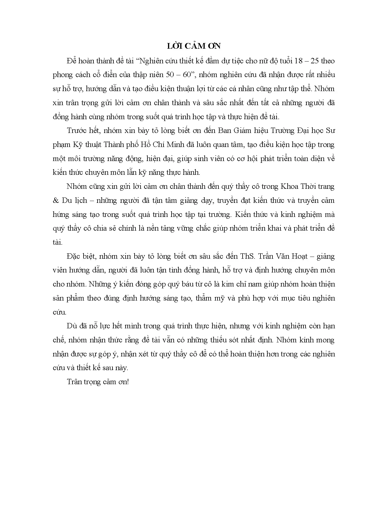 Đồ án tốt nghiệp - Nghiên cứu thiết kế đầm dự tiệc cho nữ độ tuổi 18 - 25 theo phong CCĐCTN 5 - 6 - Trang 3
