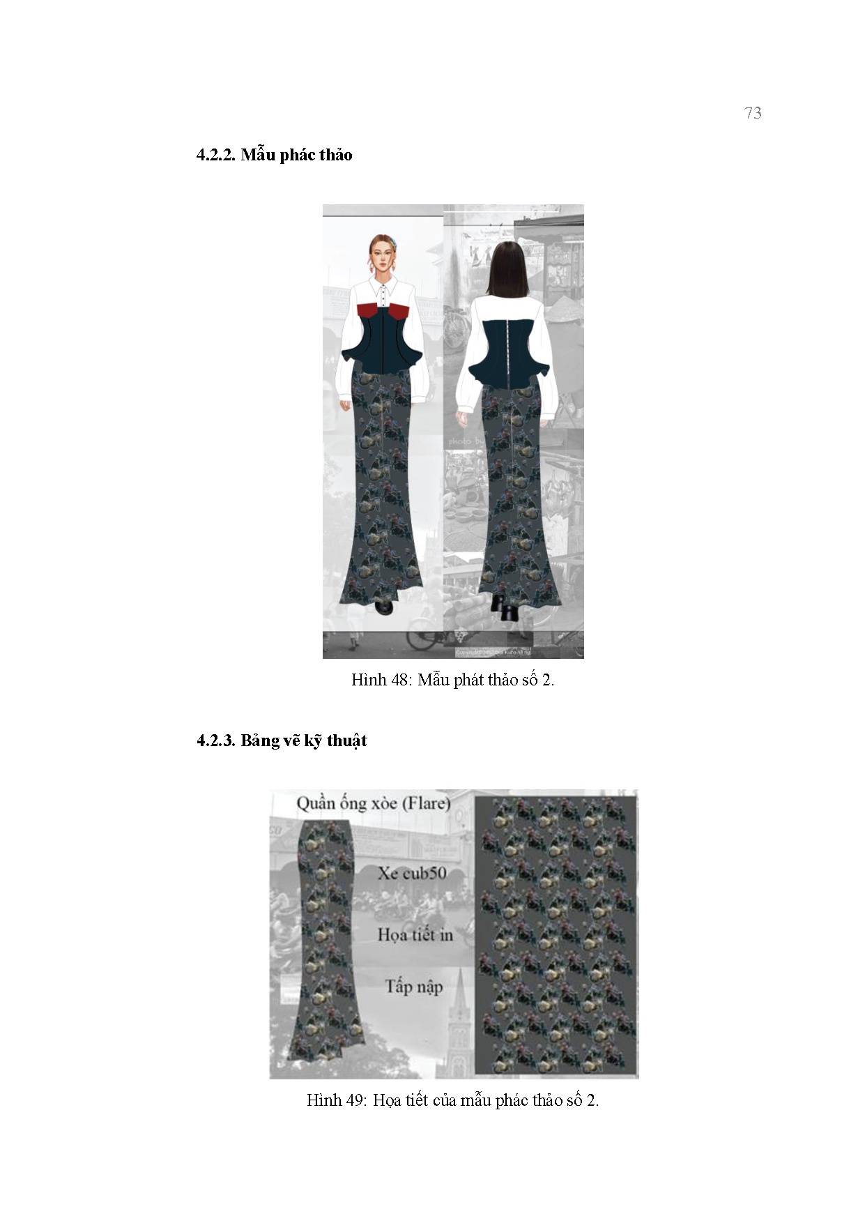 Đồ án tốt nghiệp - Thiết kế trang phục ứng dụng mang phong CMCDCNT 2 Đ 3 TL ý TSGTN 9 QLKCNẢGNNDK - Trang 72