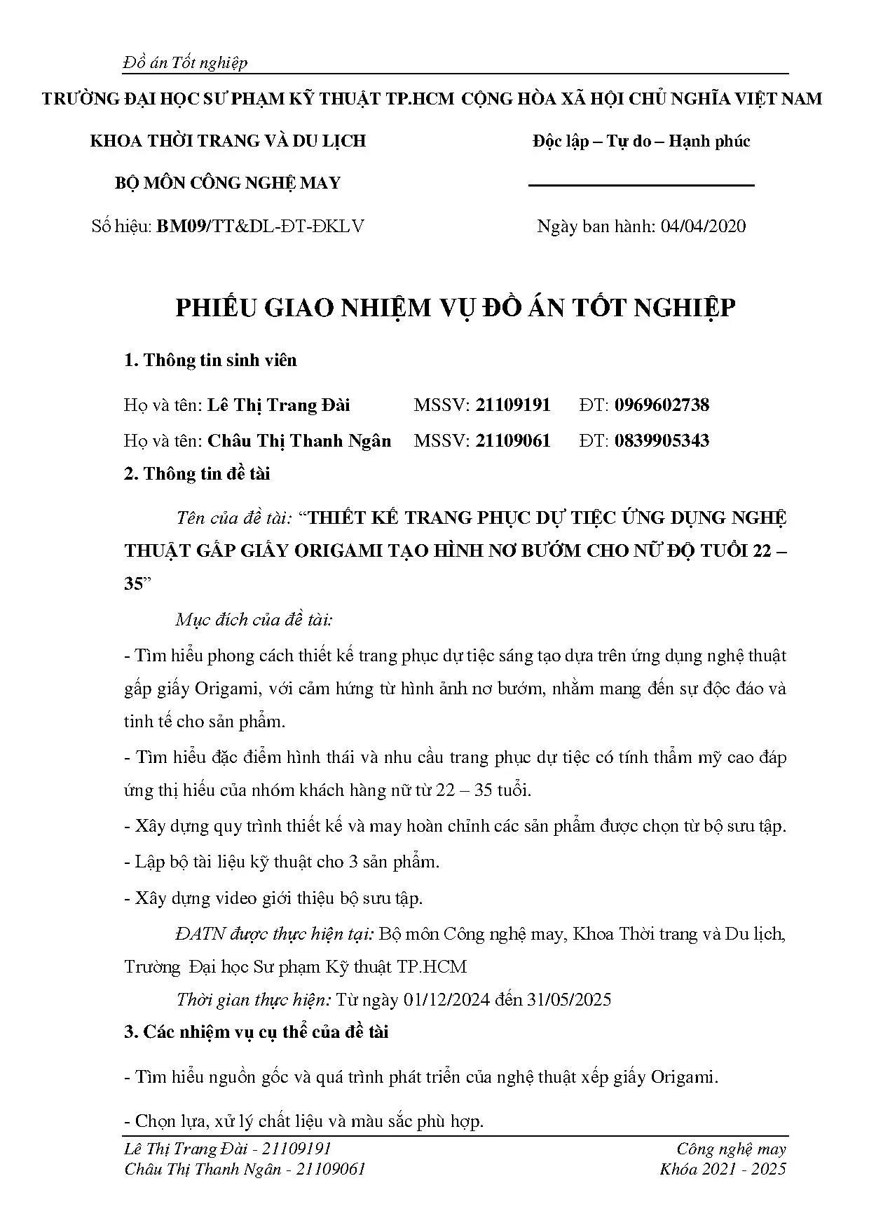Đồ án tốt nghiệp - Thiết kế trang phục dự tiệc ứng dụng nghệ thuật gấp giấy Origami tạo HNBCNĐT 2 - Trang 3