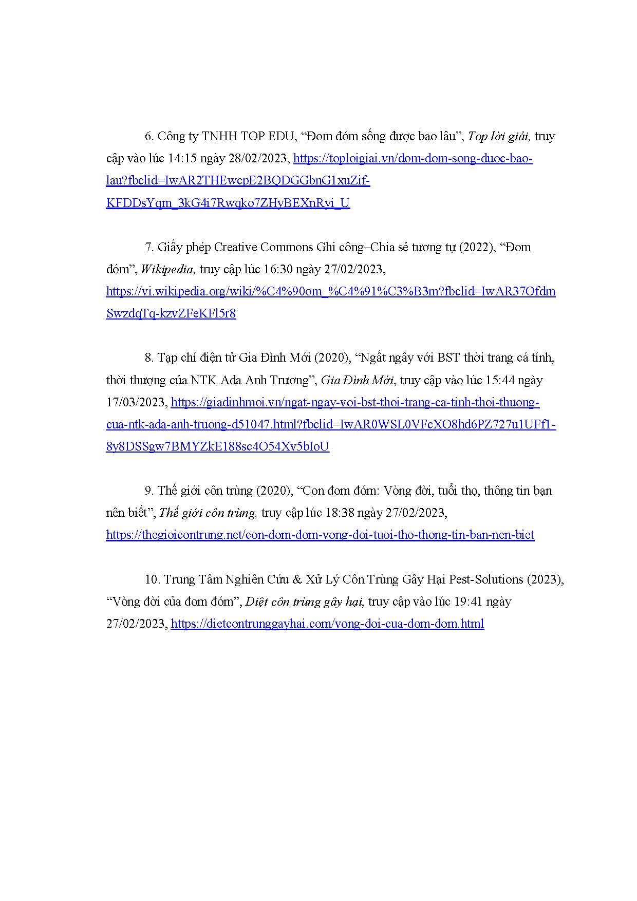 Ảnh một số trang tài liệu